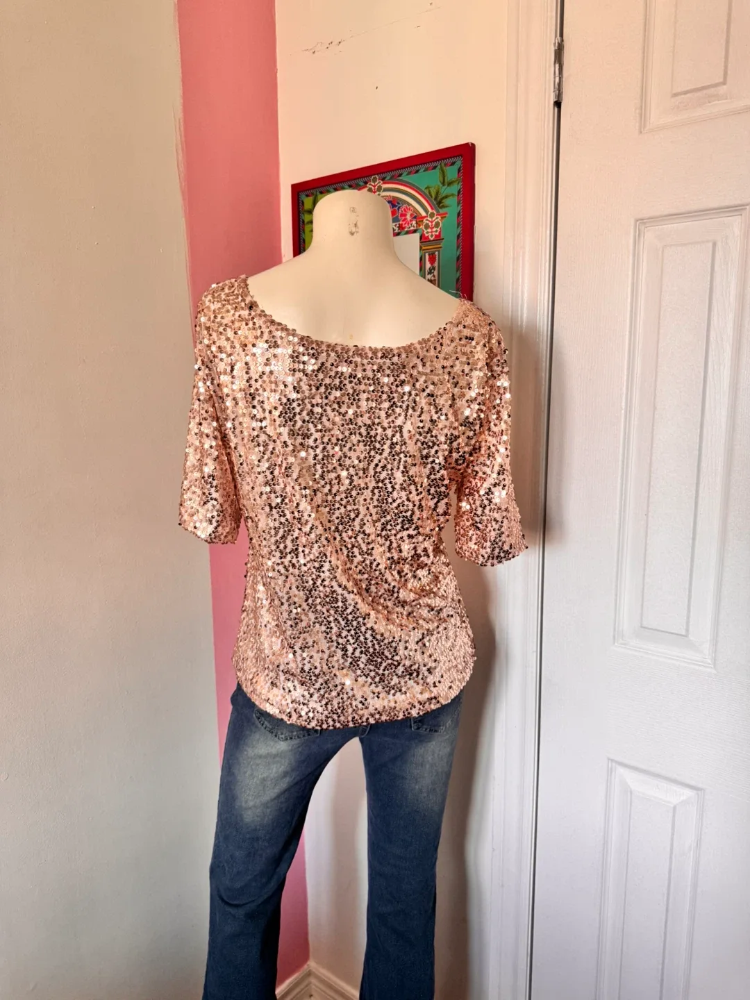 Rose Gold Sequin Top image indicator(3)