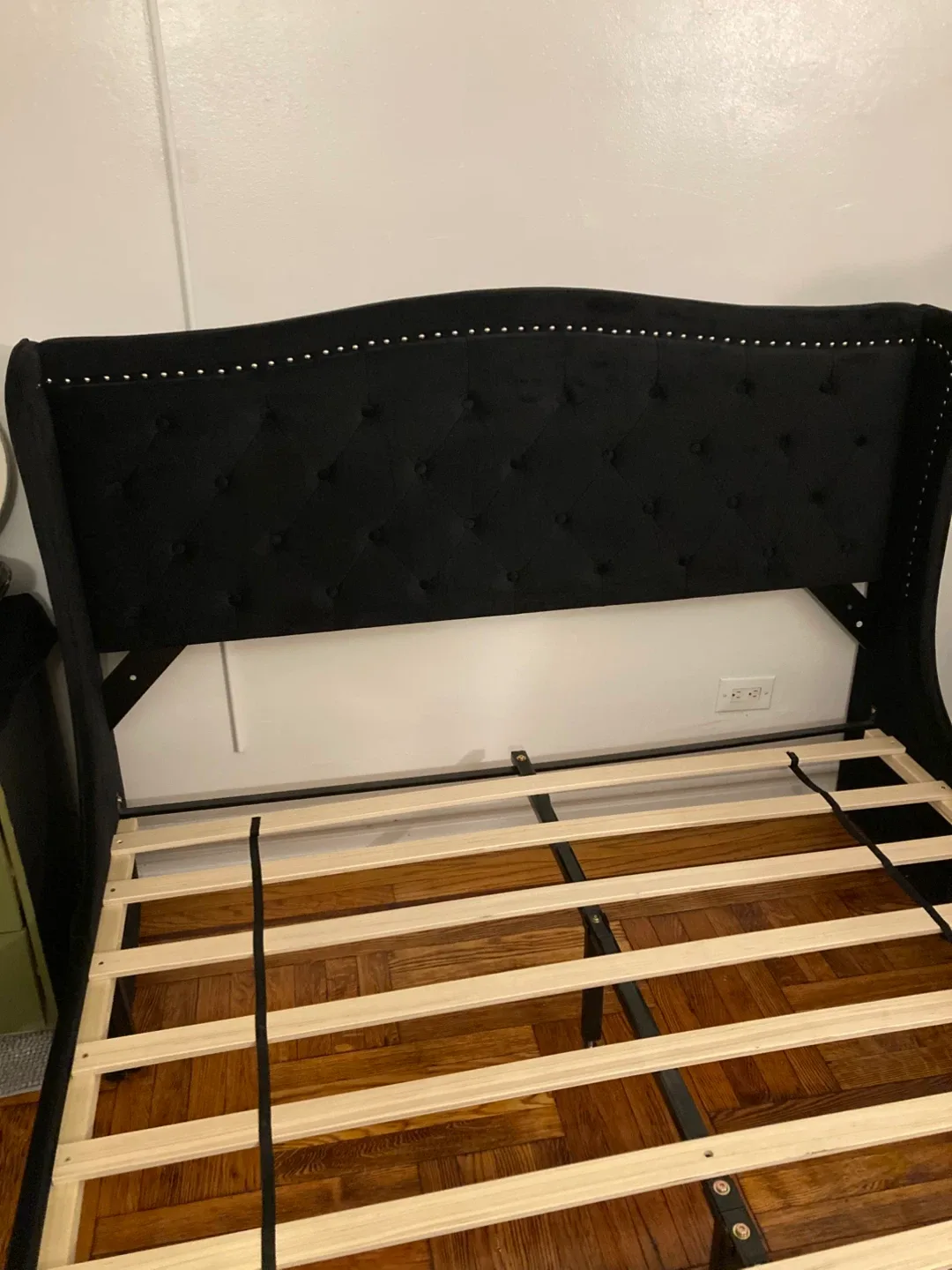 Black Tufted Upholstered Bed Frame image indicator(2)