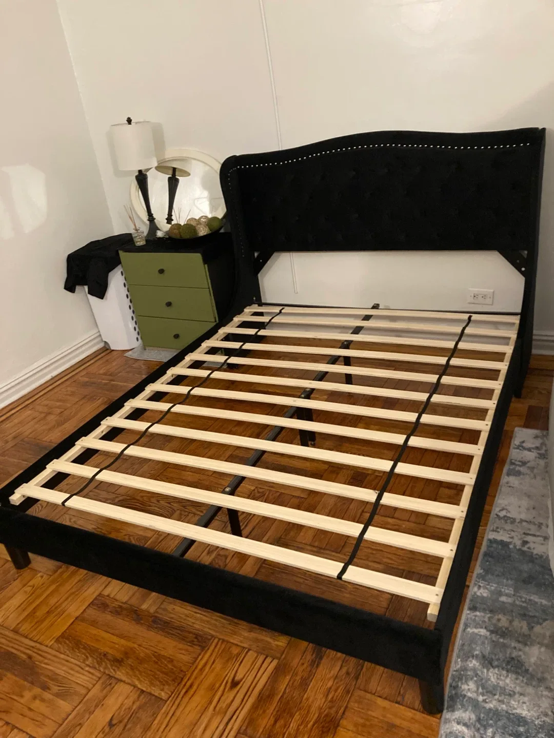 Black Tufted Upholstered Bed Frame image indicator(3)