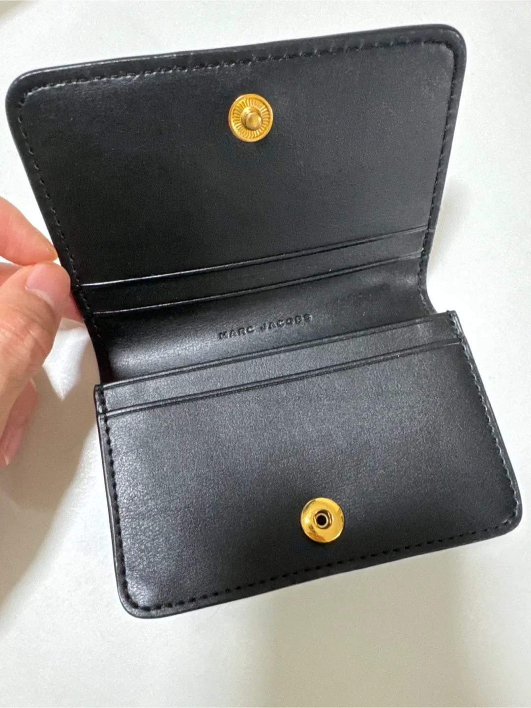 Marc Jacobs Black Leather Card Holder image indicator(2)