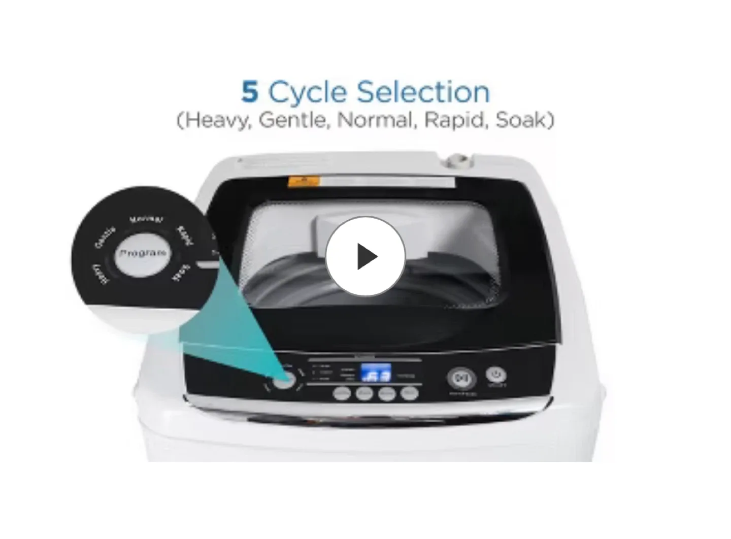 BLACK+DECKER Top Load Portable Washer image indicator(2)