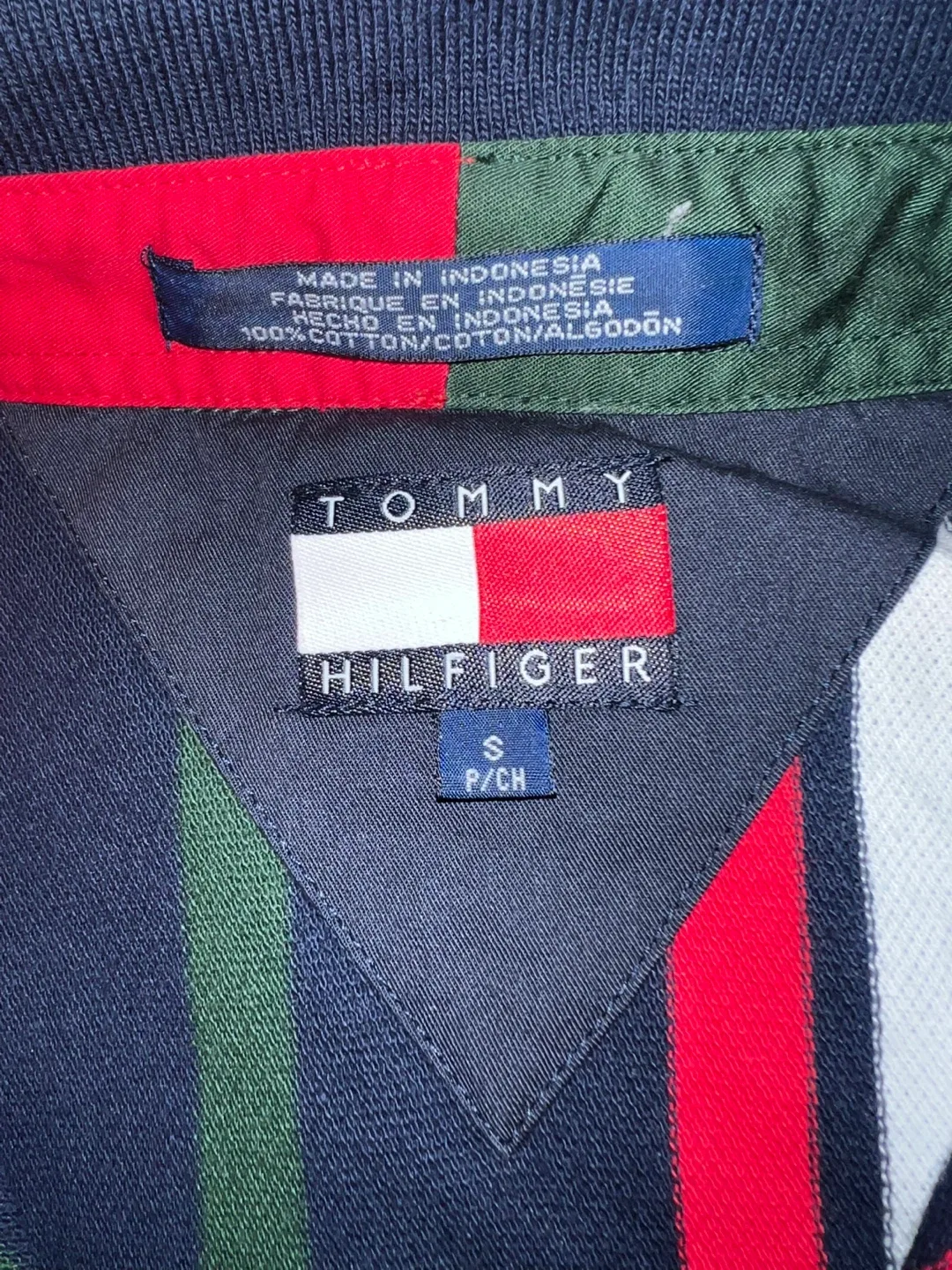 Tommy Hilfiger Striped Polo Shirt - Size S
