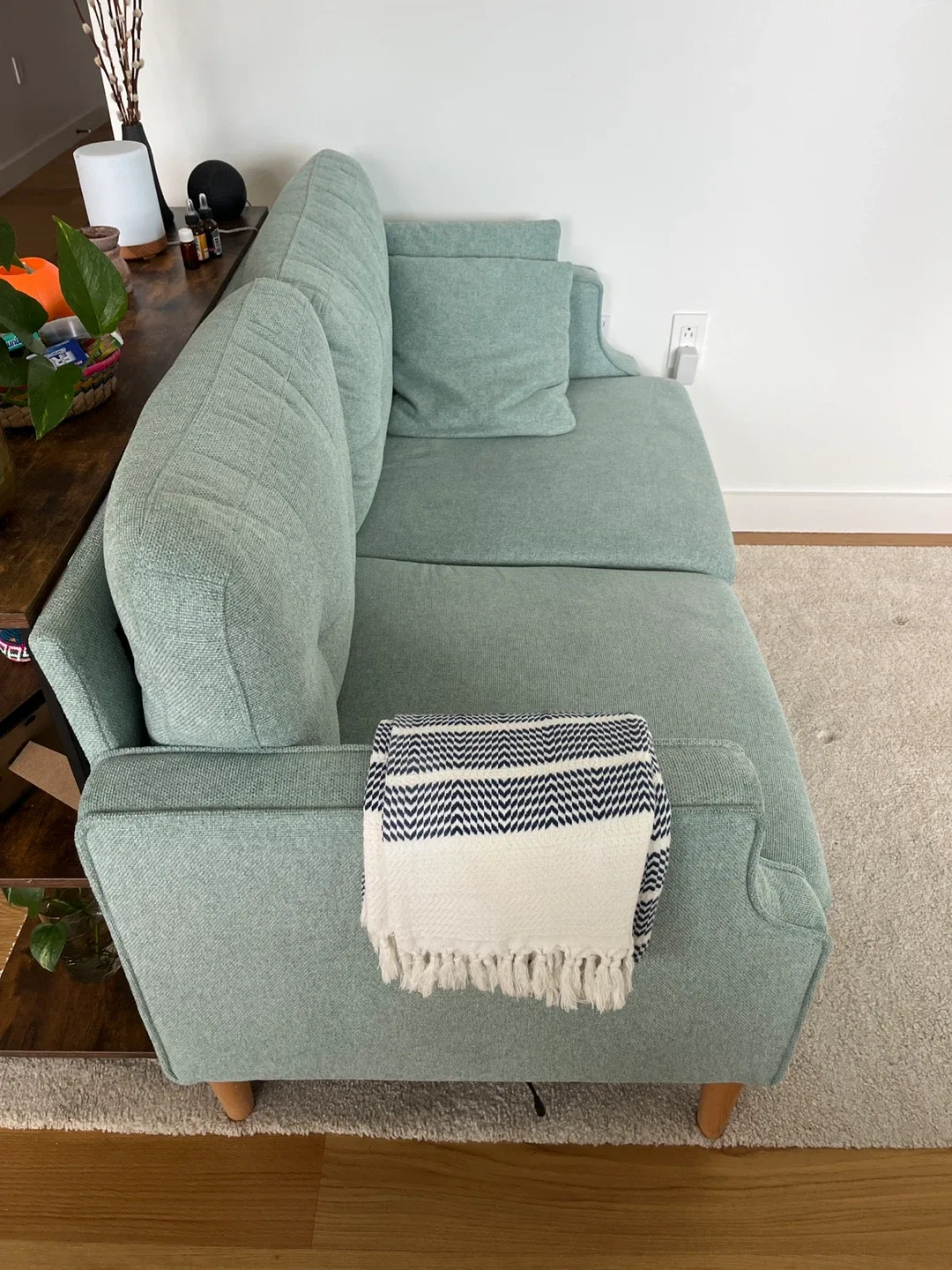 Light Green Loveseat Sofa image indicator(2)