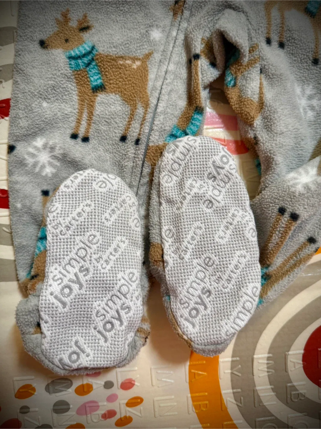 Carter's 12M Christmas Footed Pajamas Bundle Like New! image indicator(3)