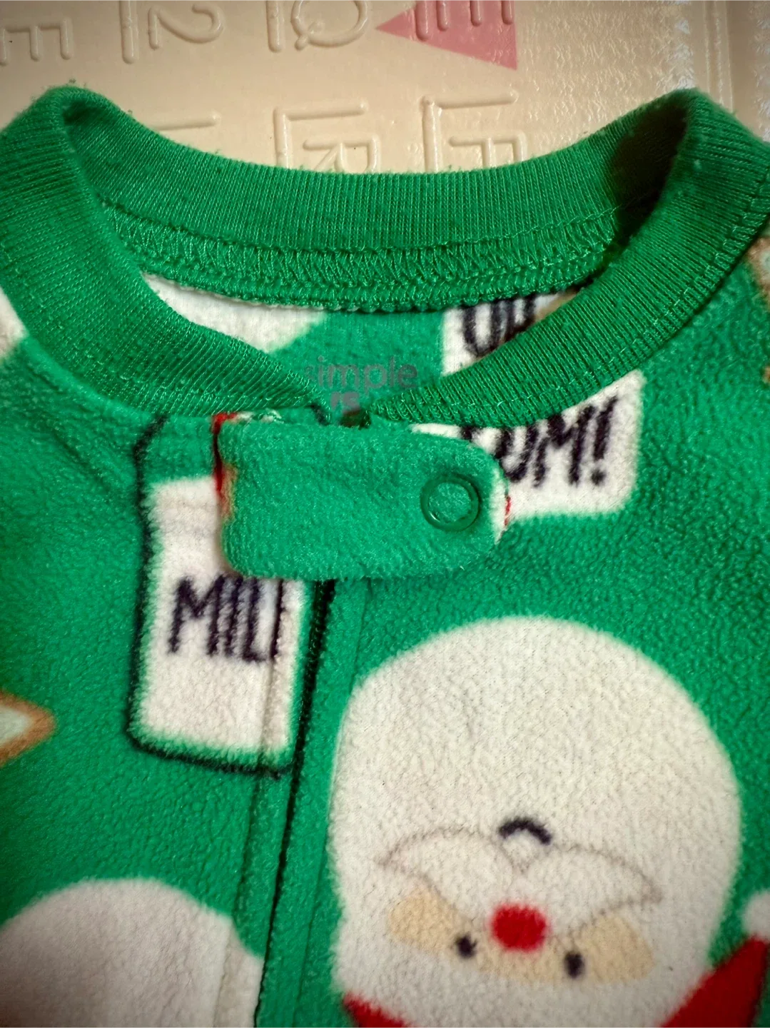 Carter's 12M Christmas Footed Pajamas Bundle Like New! image indicator(4)