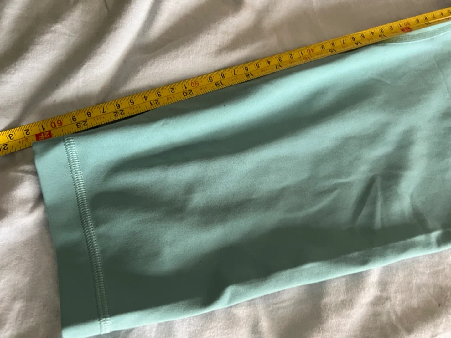 Lululemon Crop Leggings, Size S, Tidewater Teal image indicator(3)