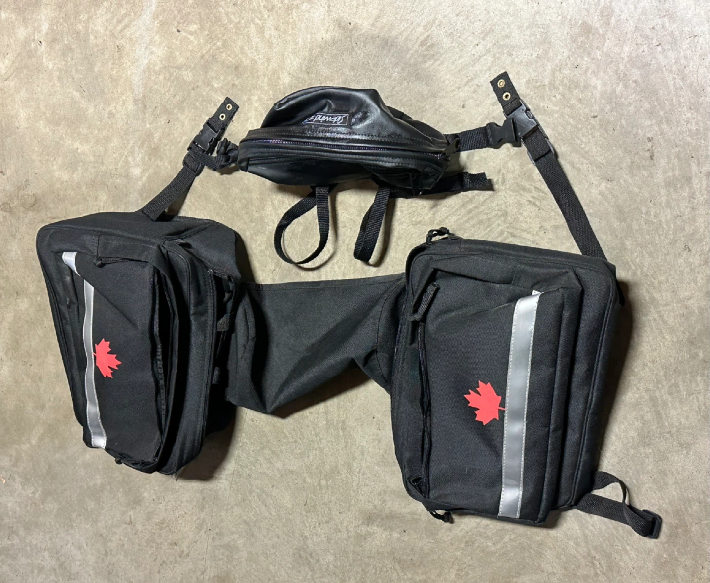 Saddlebags and storage bag / arctic cat 660t