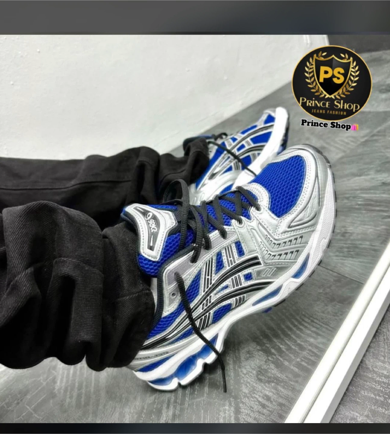 ASICS Gel-Kayano 14 Blue/Silver Sneakers - photo 3