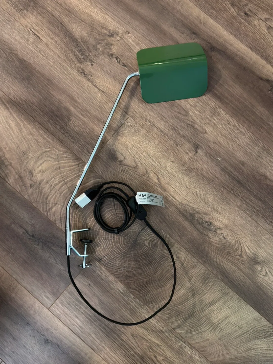 Hay Apex Desk Clip Lamp - Emerald Green