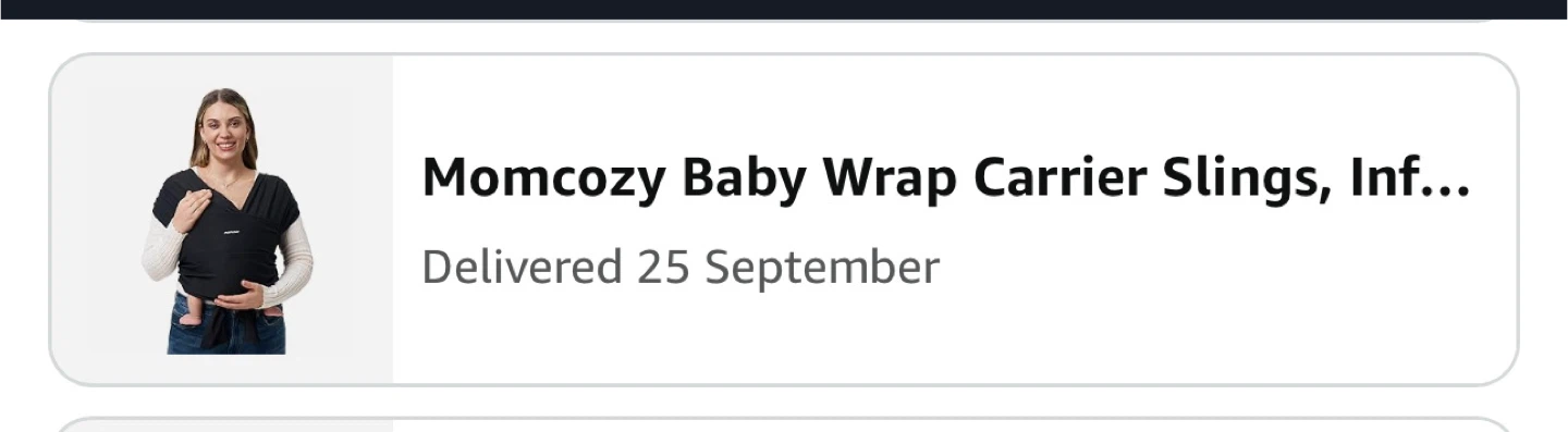 Momcozy Baby Wrap Carrier Sling - Black - photo 3