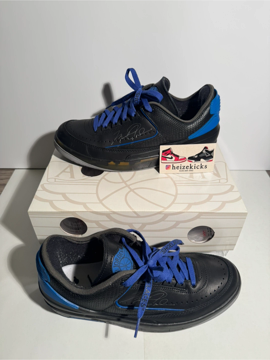 Jordan 2 Low Off-White Black size 8.5 - photo 2