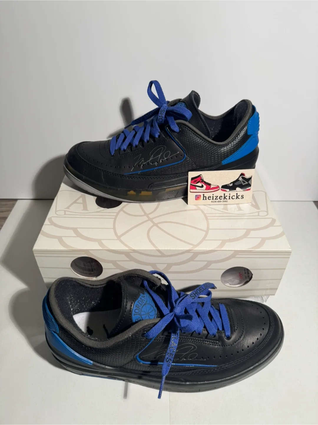 Jordan 2 Low Off-White Black size 8.5 image indicator(2)