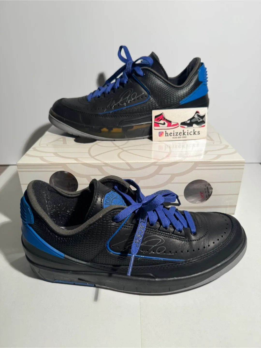 Jordan 2 Low Off-White Black size 8.5