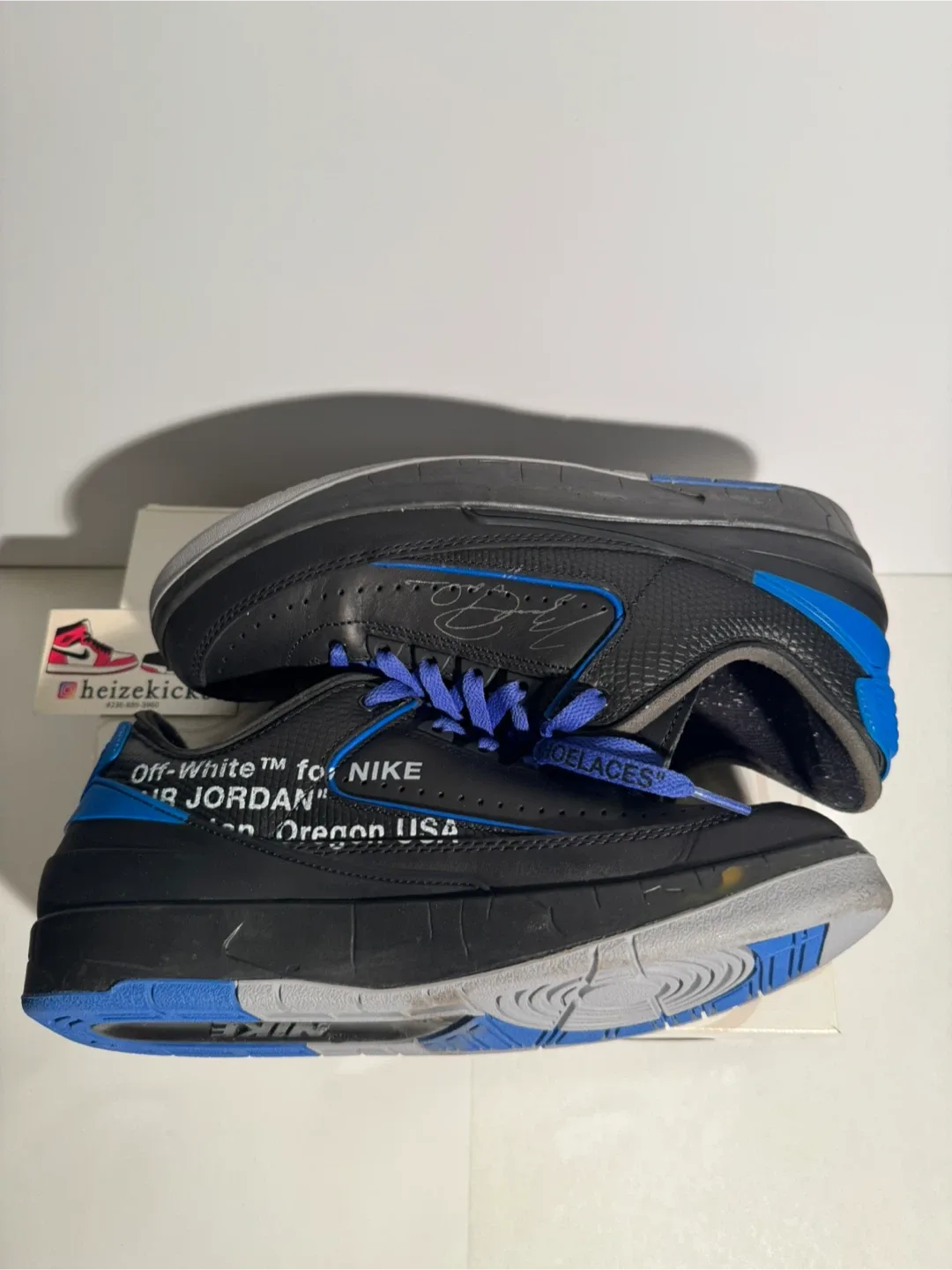 Jordan 2 Low Off-White Black size 8.5 image indicator(6)