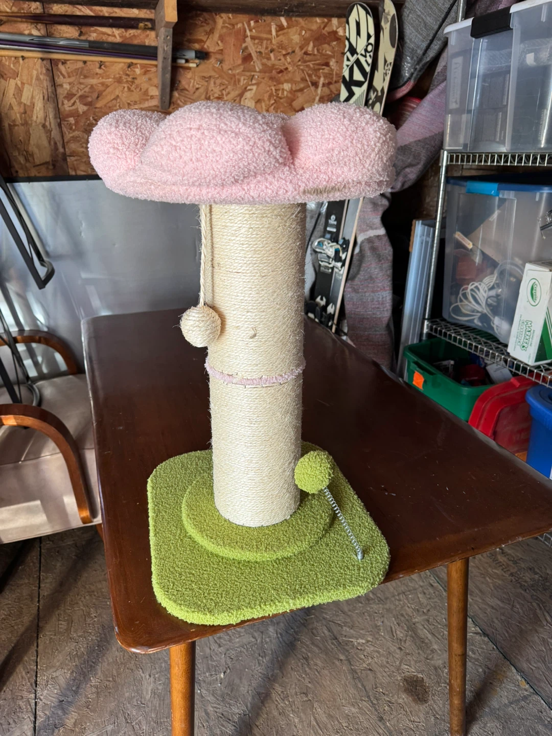Flower Cat Tree - Pink & Green - photo 2