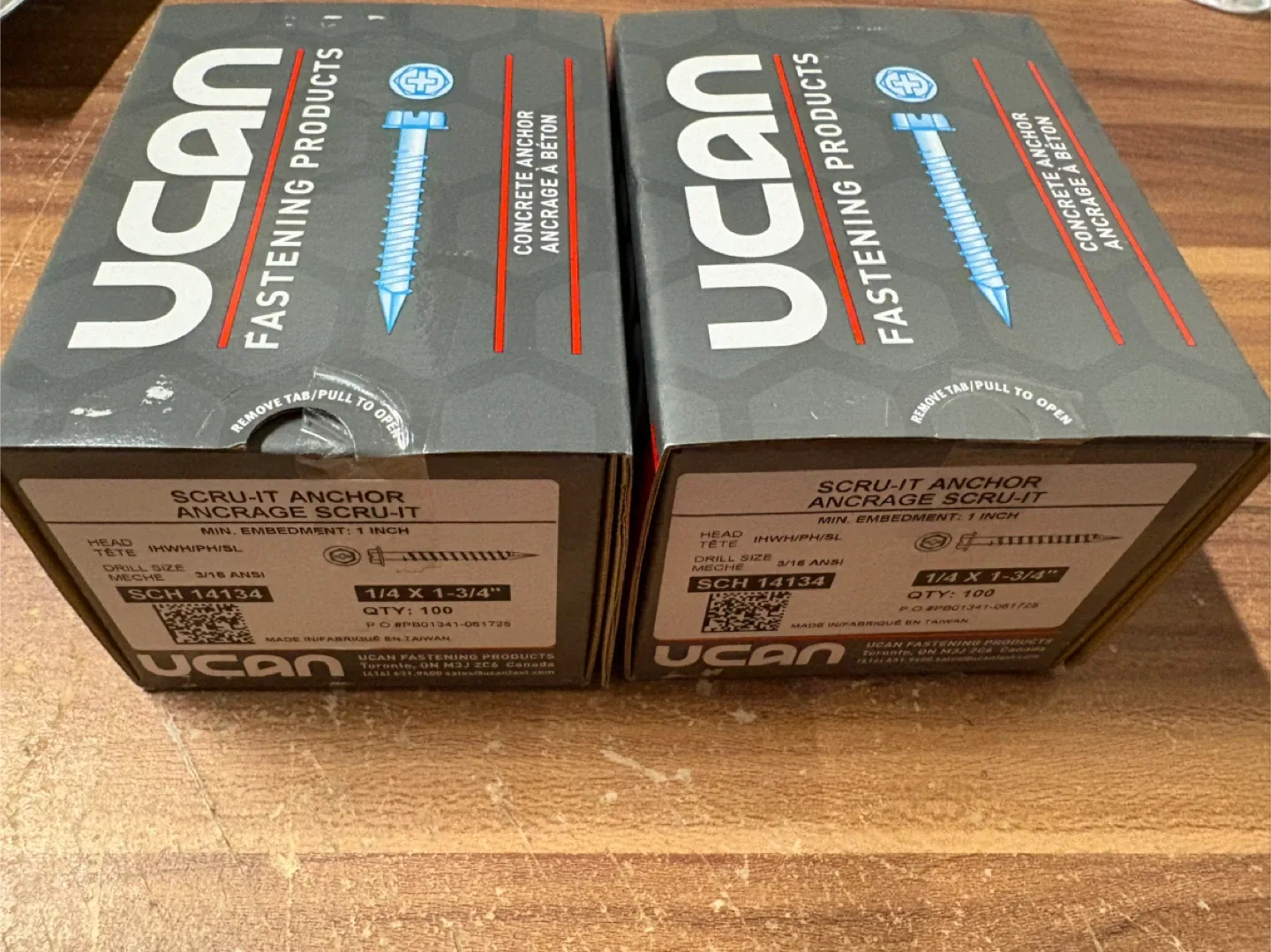 UCAN Concrete Anchors - 1/4 x 1-3/4 inch image indicator(5)