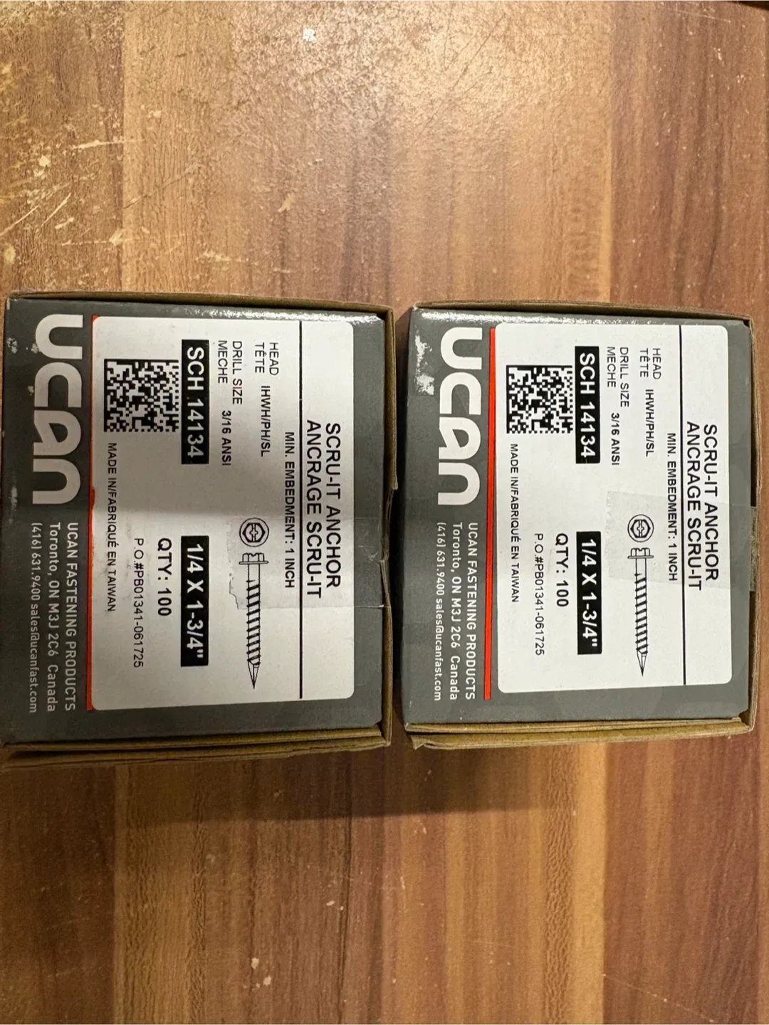 UCAN Concrete Anchors - 1/4 x 1-3/4 inch image indicator(4)