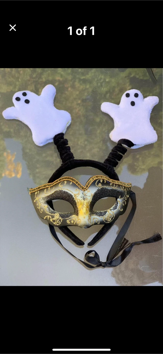 Halloween Mask and Ghost Headband
