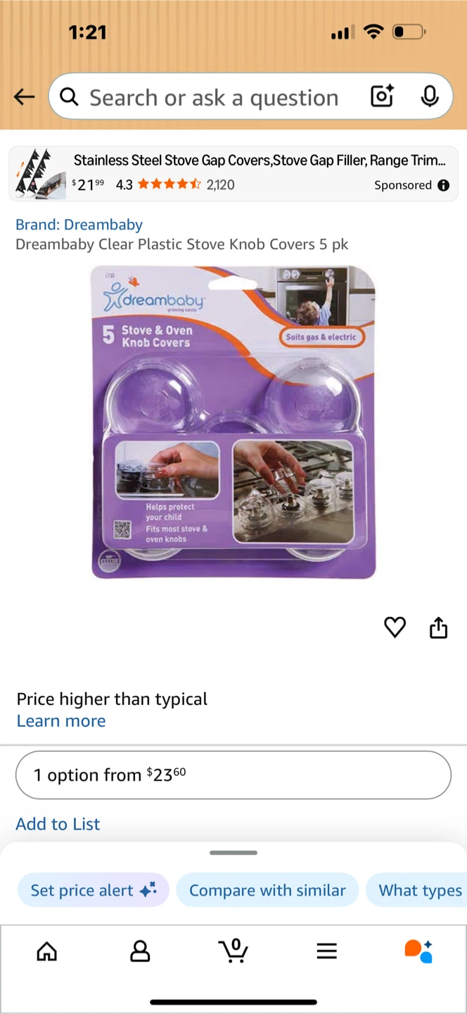 Dreambaby Stove & Oven Knob Covers (5 Pack)