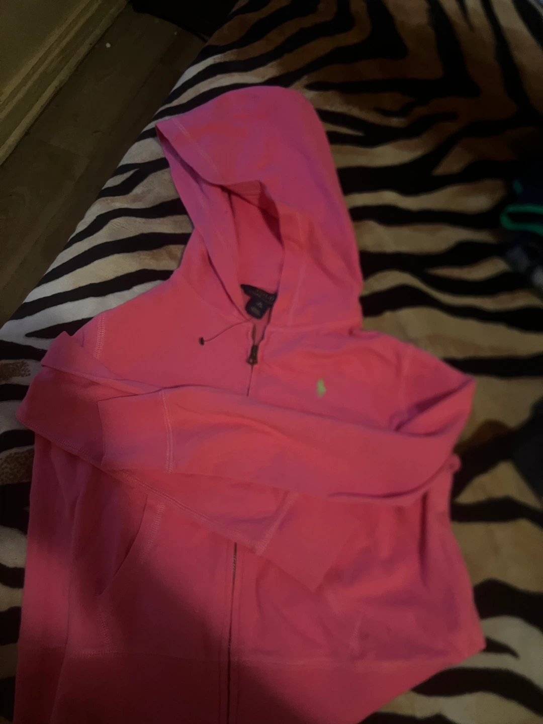 Ralph Lauren Pink Zip-Up Hoodie