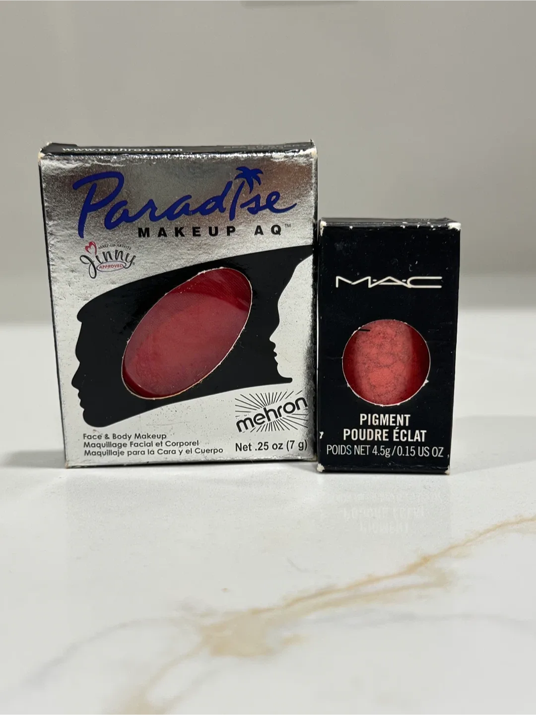 Mehron Paradise & MAC Pigment