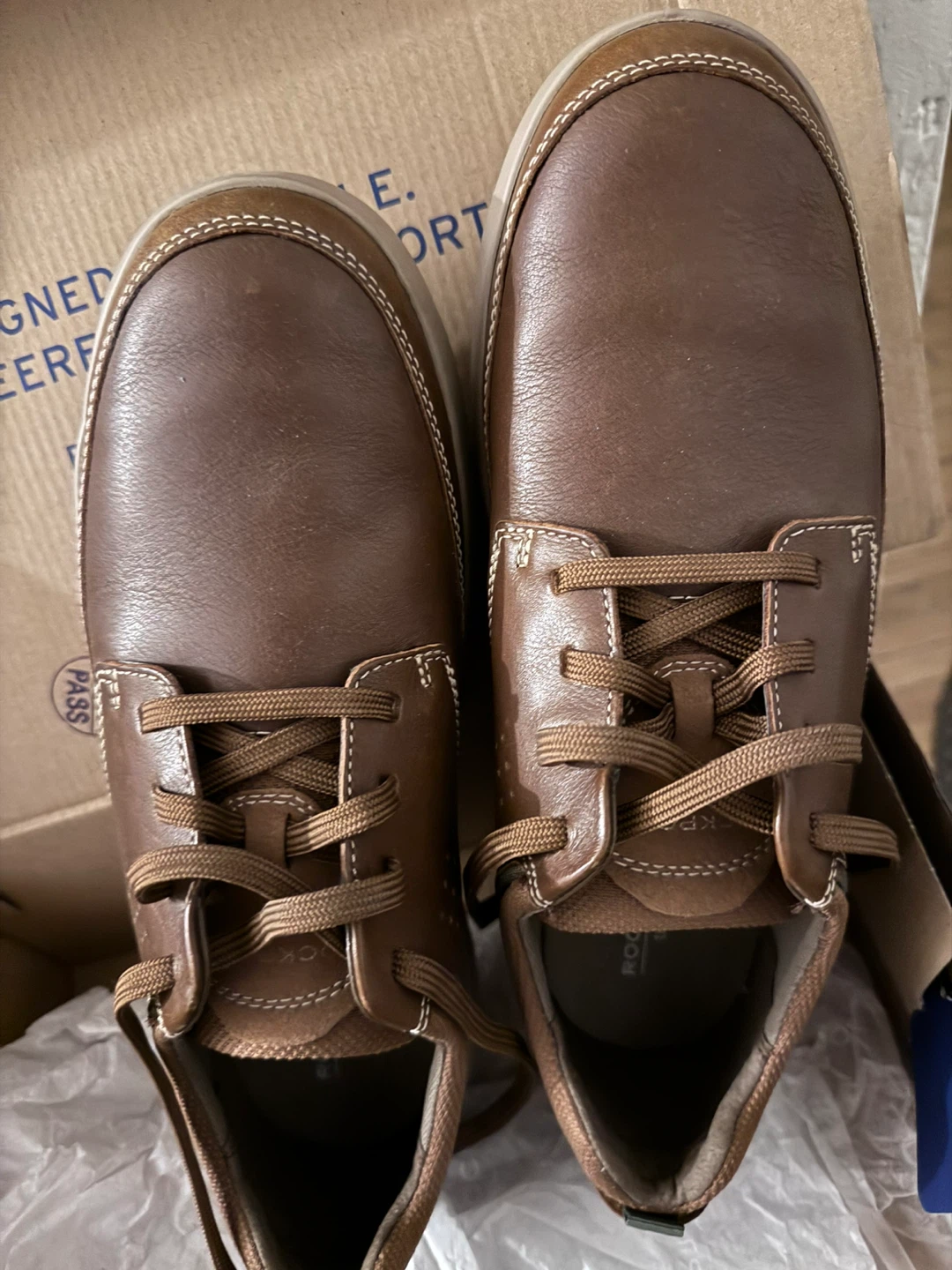Brand New Rockport Men's Leather Shoes US 10 - photo 5