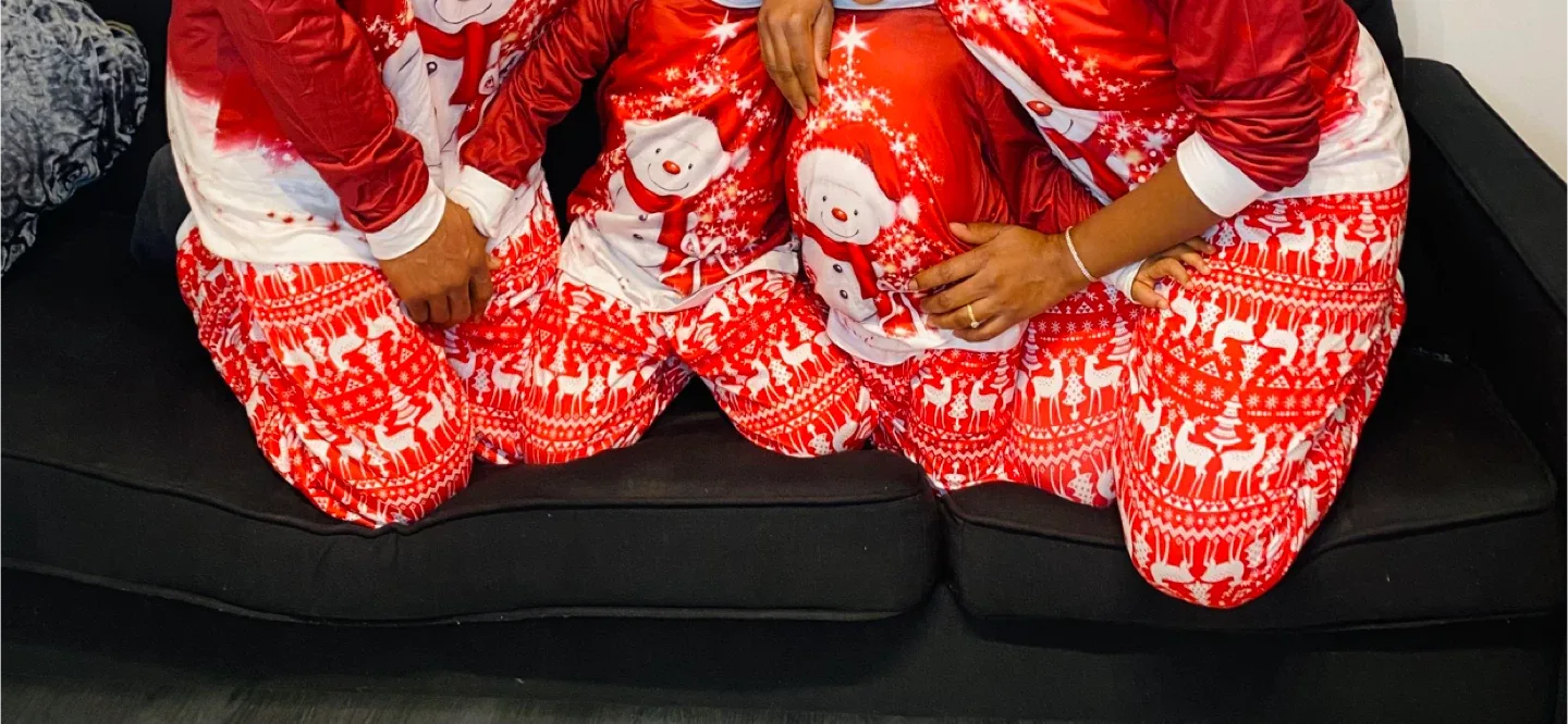 Matching Christmas Pajamas - Red & White image indicator(3)