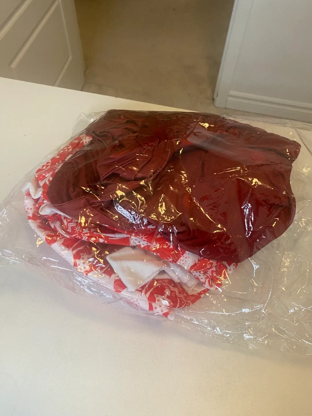 Matching Christmas Pajamas - Red & White image indicator(4)