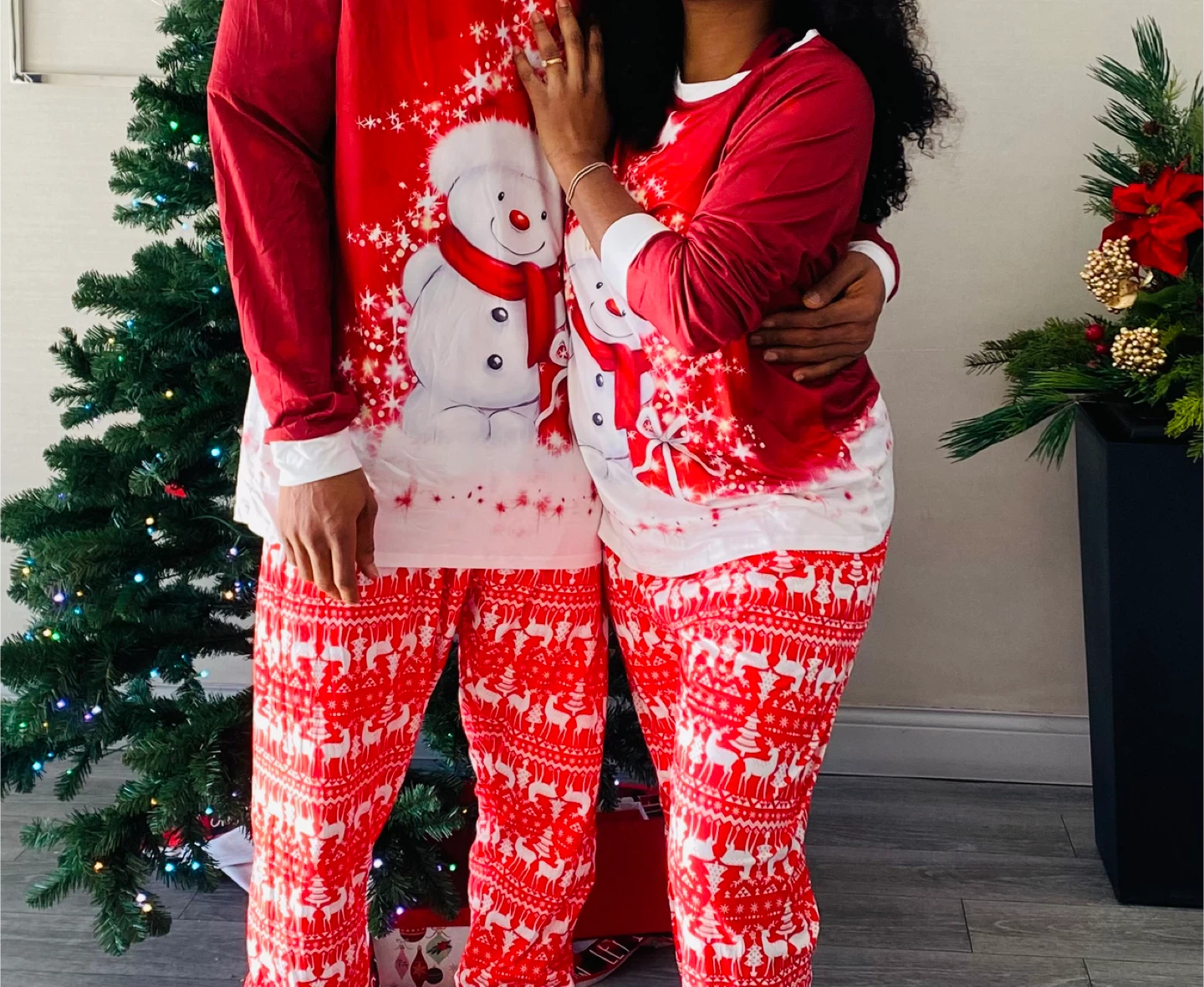 Matching Christmas Pajamas - Red & White