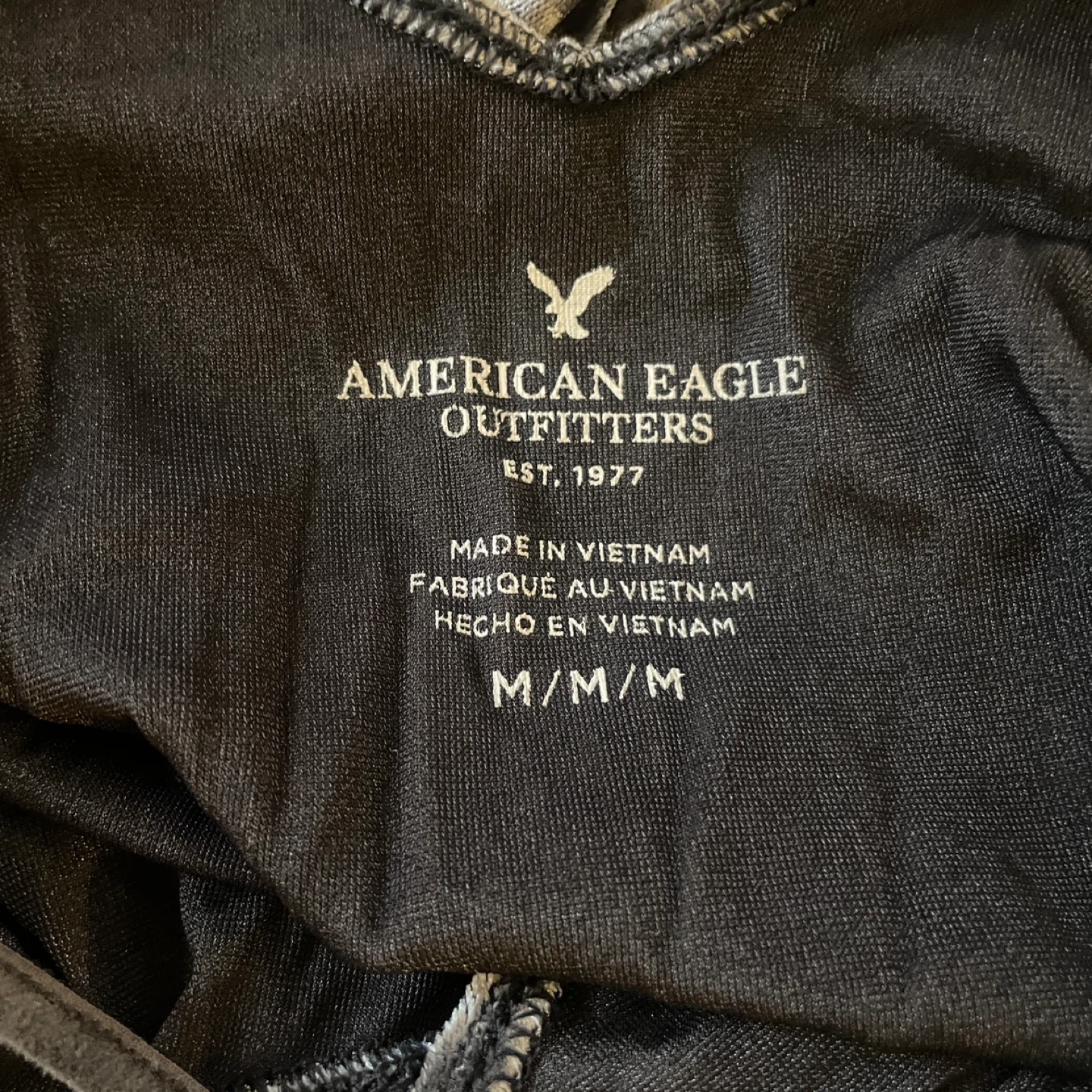 American Eagle AEO Silver Gray Crushed Velvet Tank Top Size M - photo 5