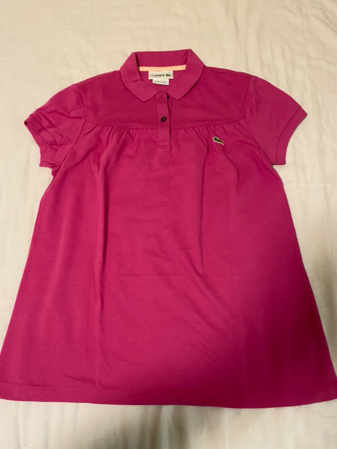 Lacoste Pink Polo T-shirts- Size 16 Yr