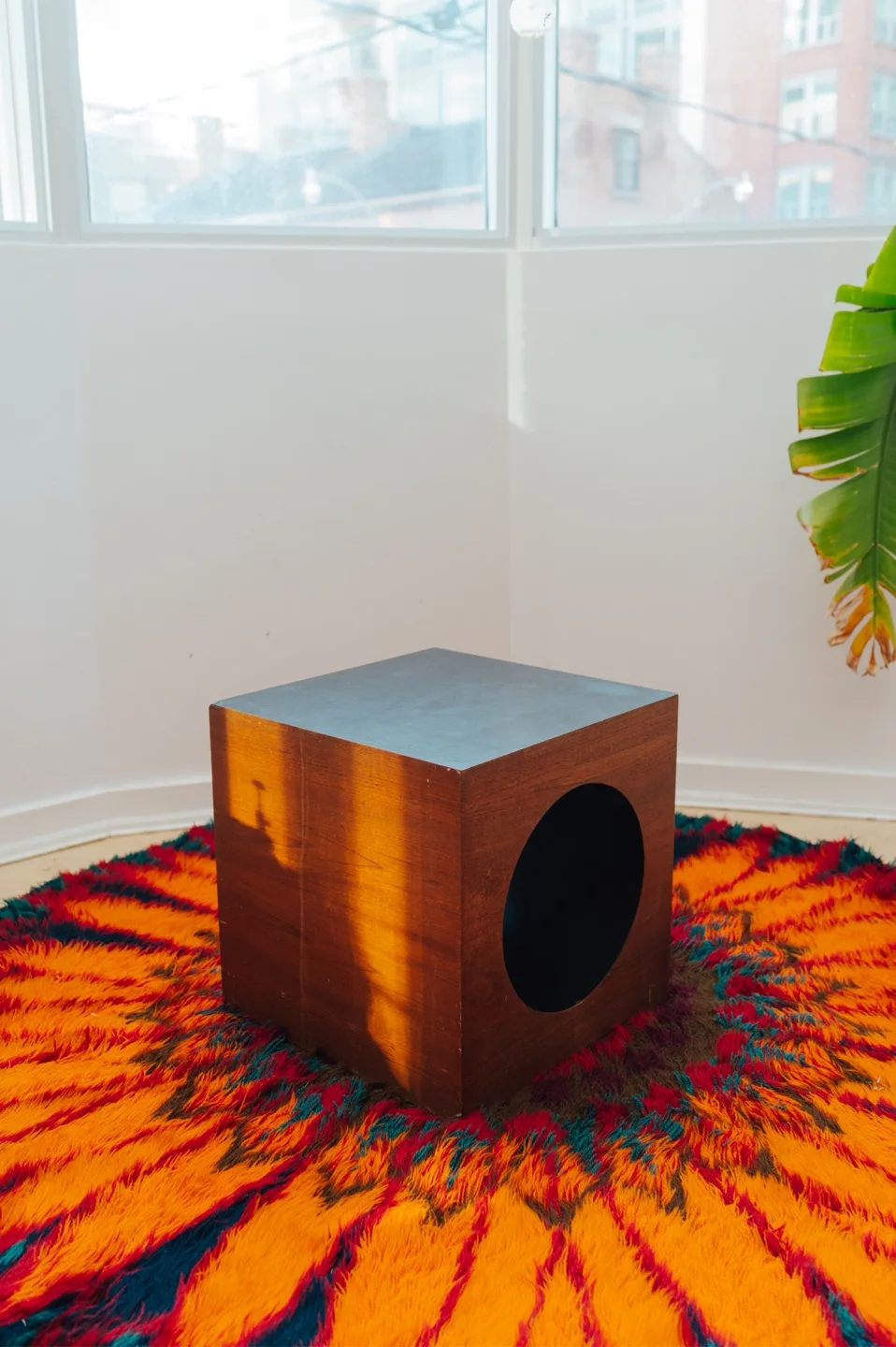 RS ASSOCIATES Cube MCM Side Table 🤎 image indicator(4)