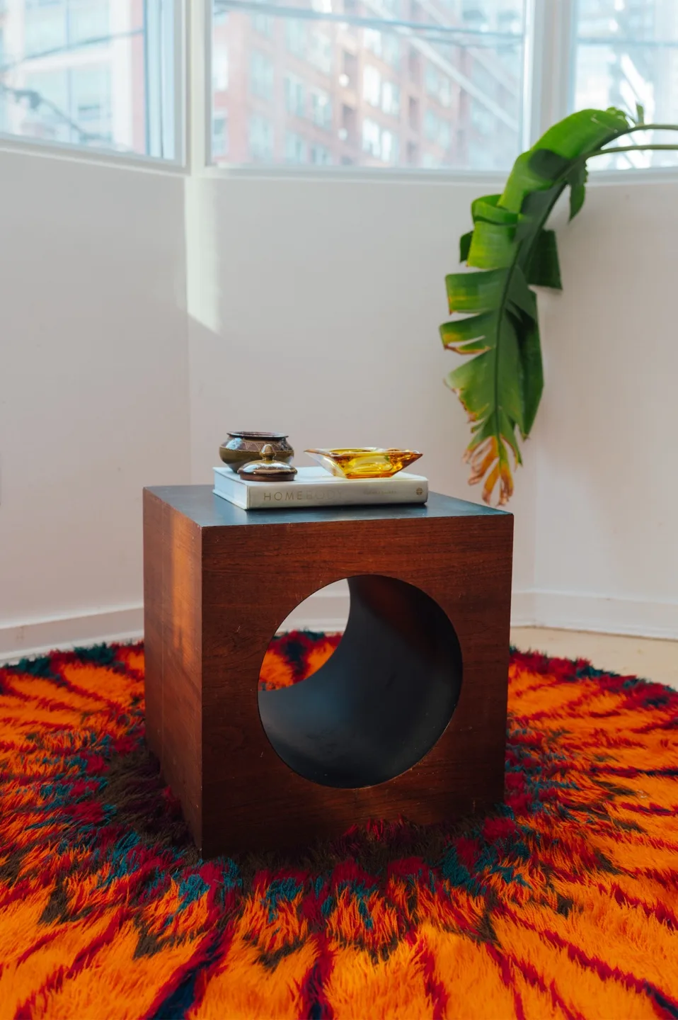 RS ASSOCIATES Cube MCM Side Table 🤎 image indicator(5)