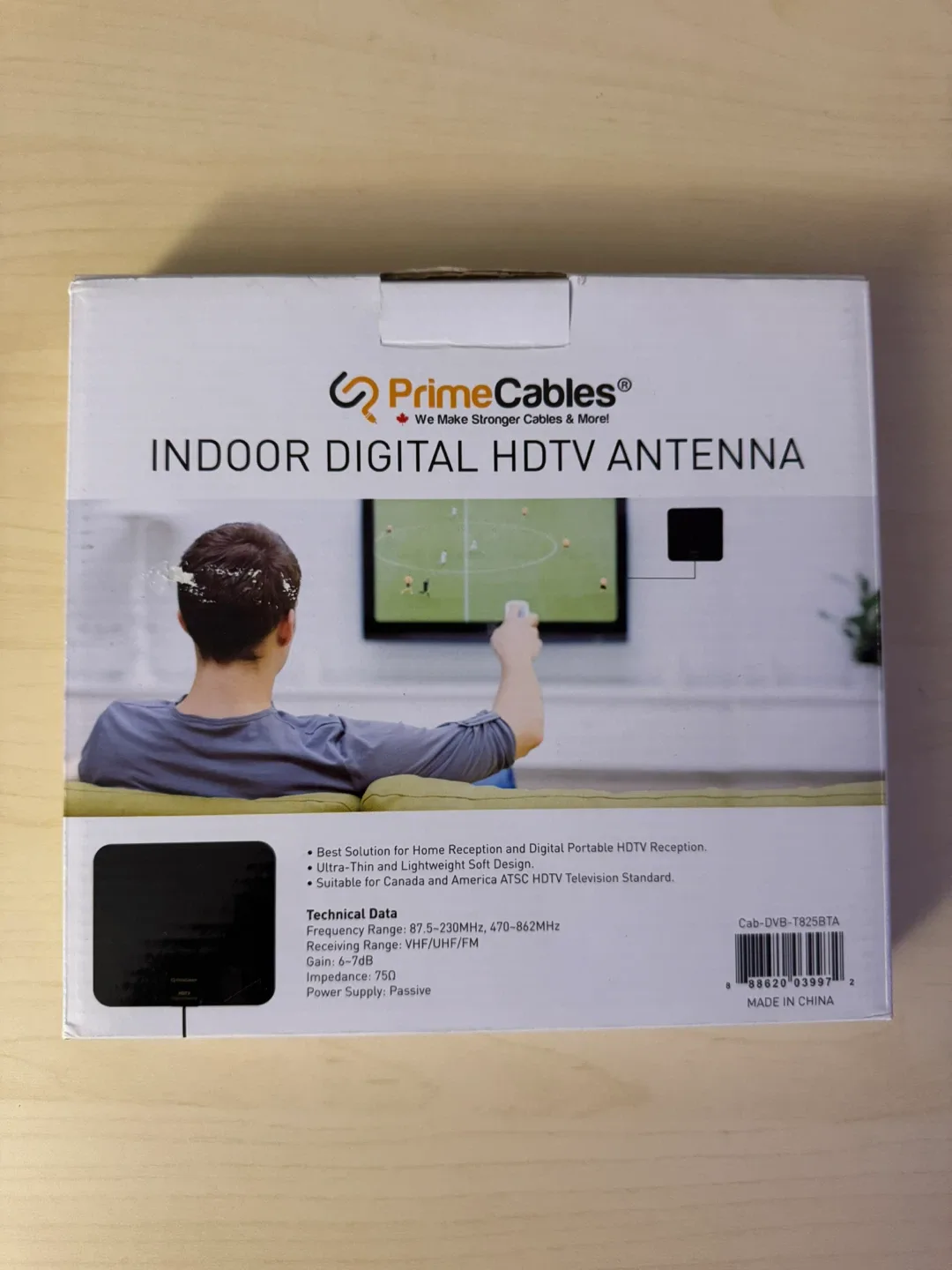 PrimeCables Indoor Digital HDTV Antenna - New in Box!
