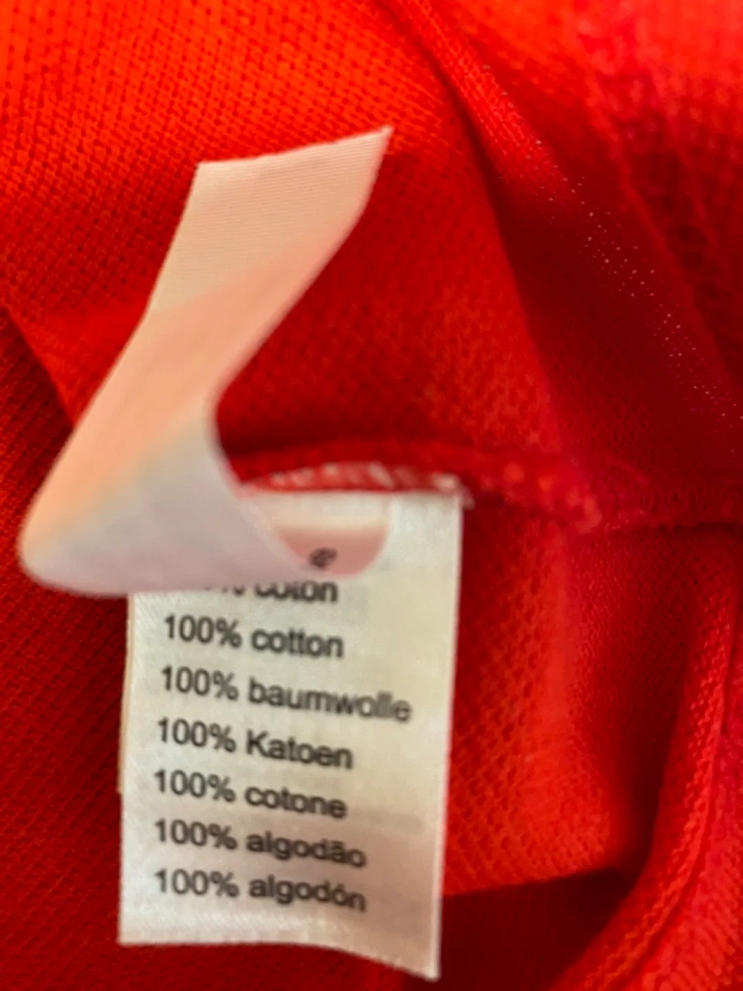 Lacoste Red Long Sleeve Polo For 16 Yr Girls- Size 16 image indicator(3)