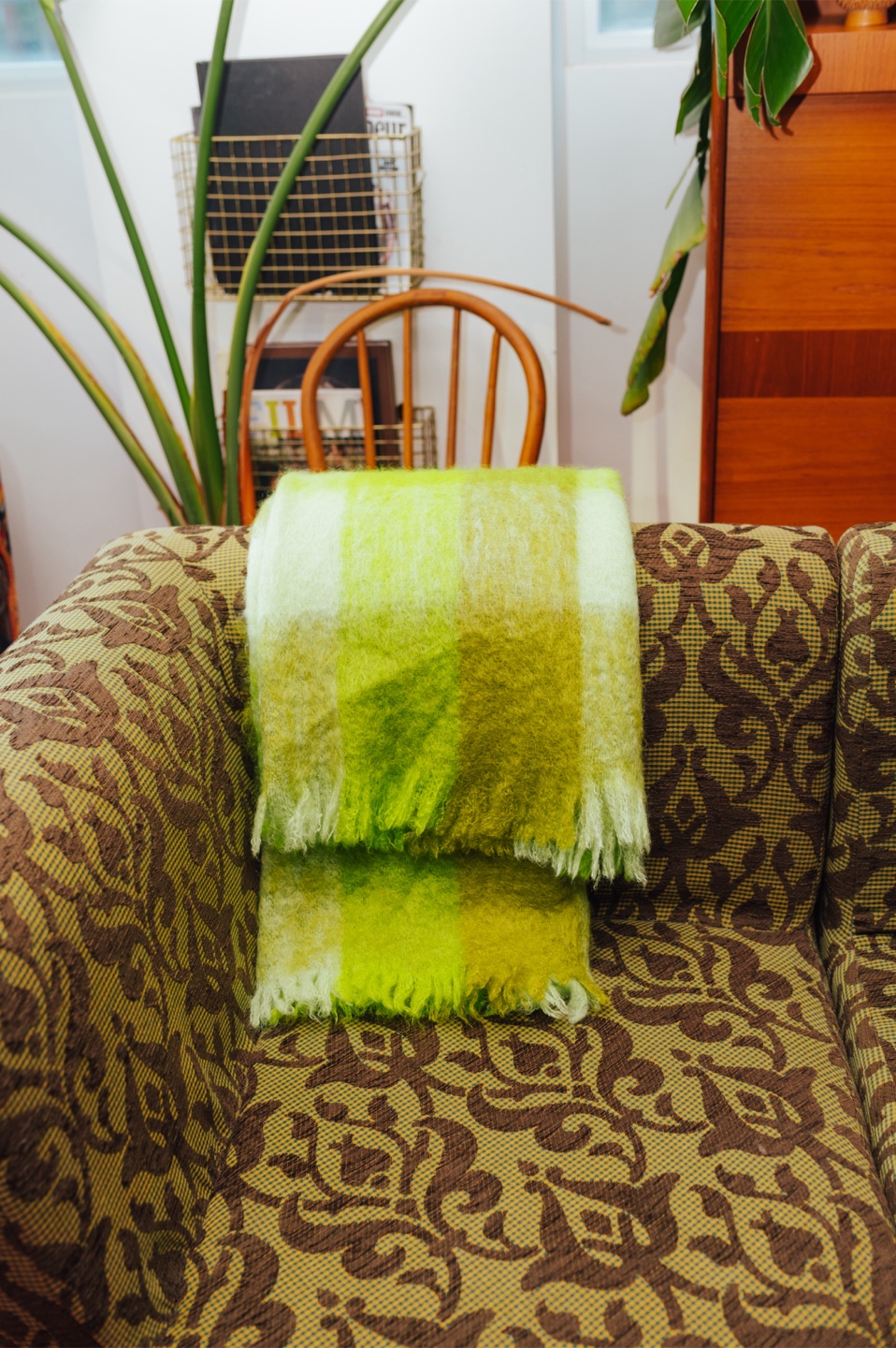 Mohair Vintage Throw by Glen Cree, Scotland 💚