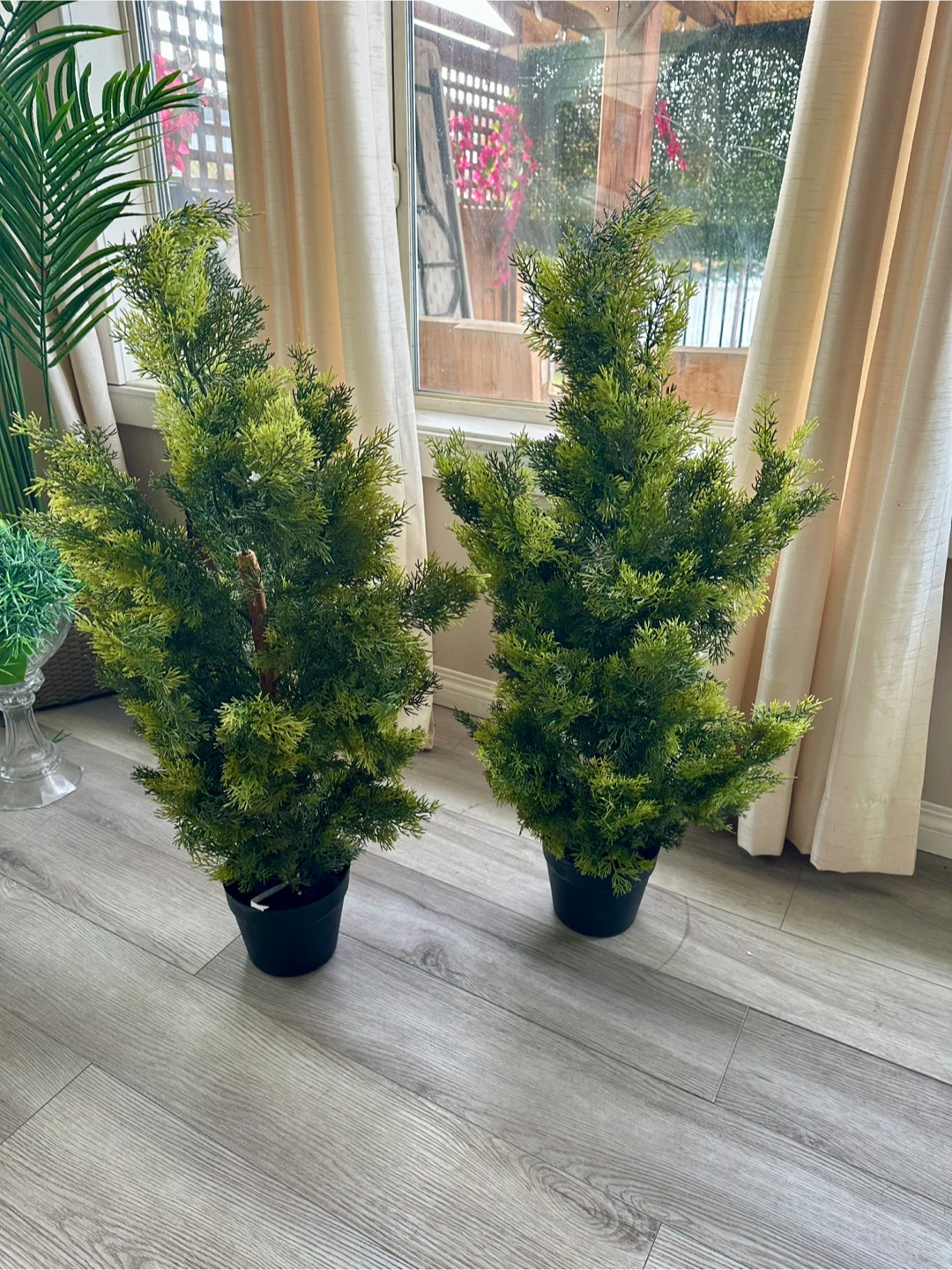 Artificial Cedar Trees (Set of 2)
