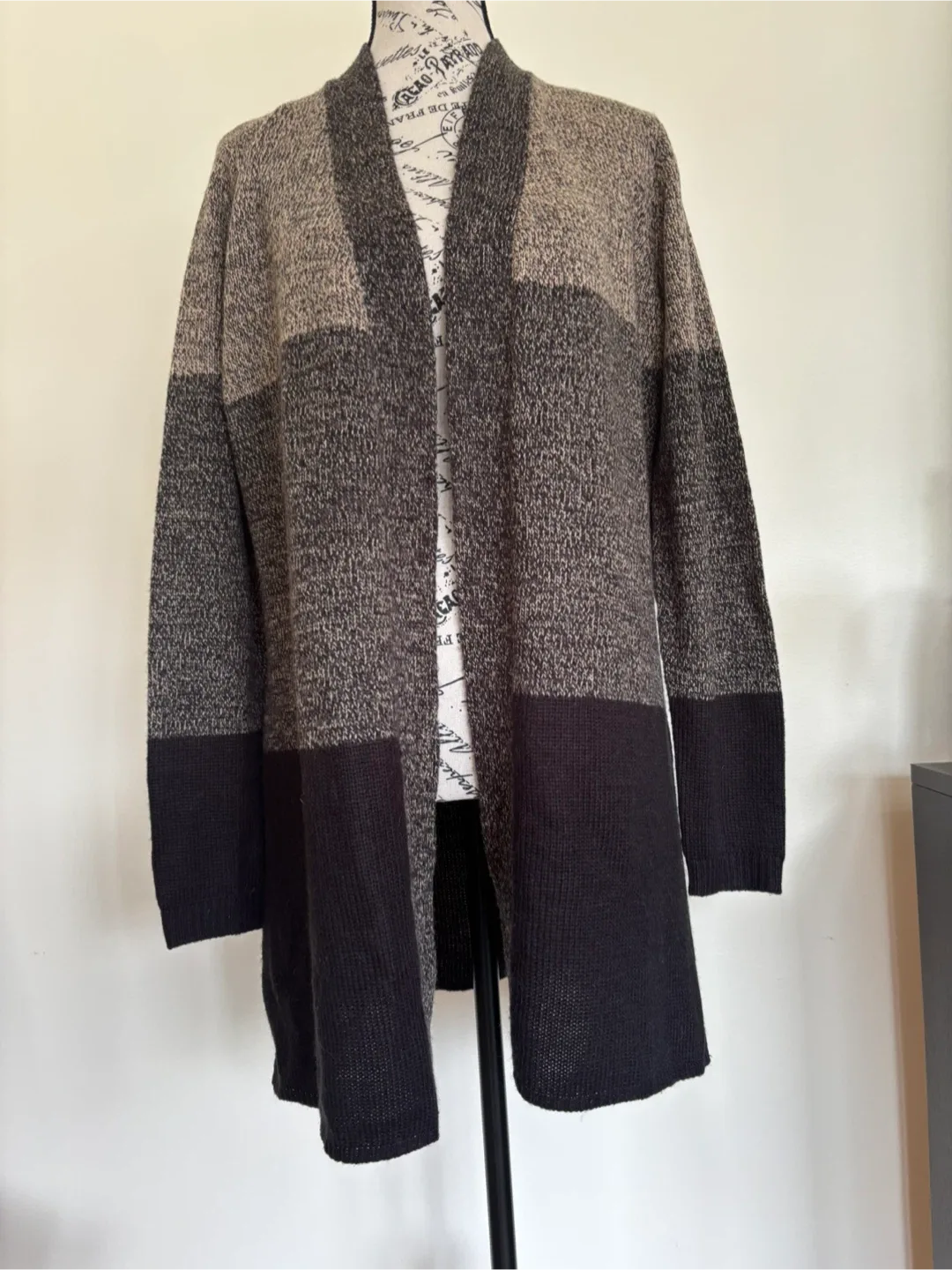 Karen Scott Striped Open-Front Cardigan, Medium image indicator(4)