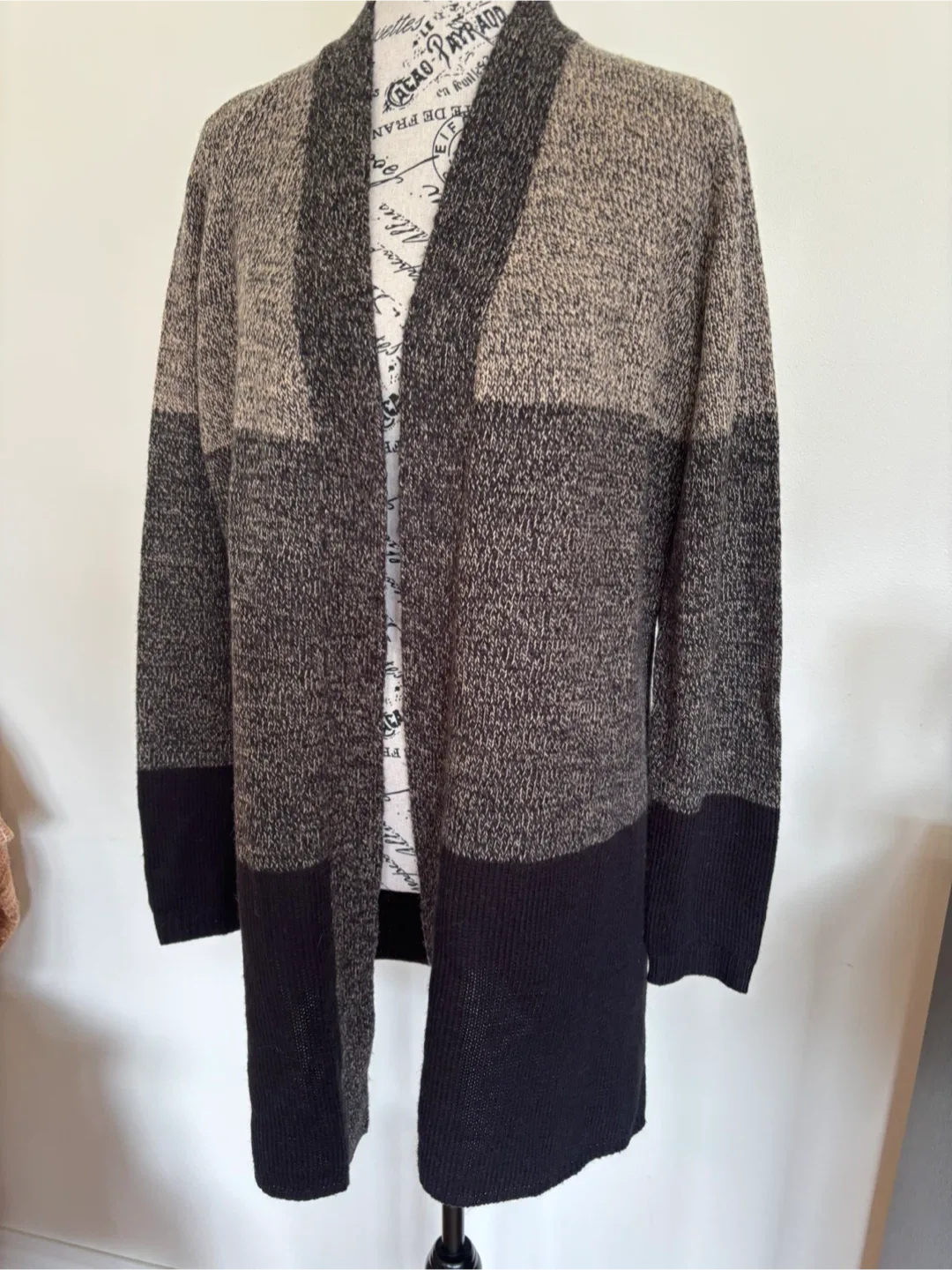 Karen Scott Striped Open-Front Cardigan, Medium image indicator(3)