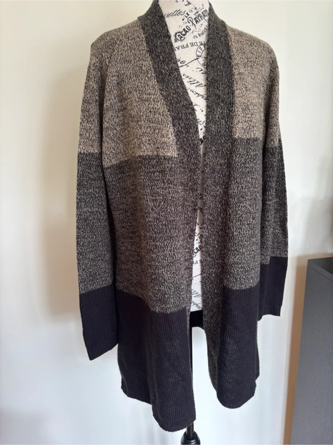 Karen Scott Striped Open-Front Cardigan, Medium image indicator(2)