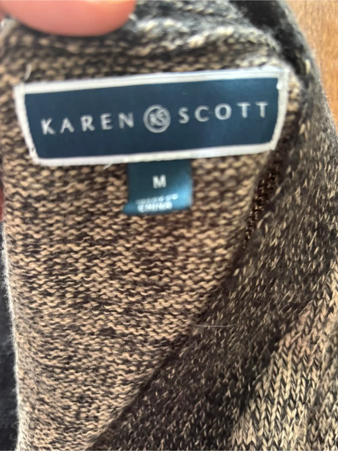 Karen Scott Striped Open-Front Cardigan, Medium image indicator(8)