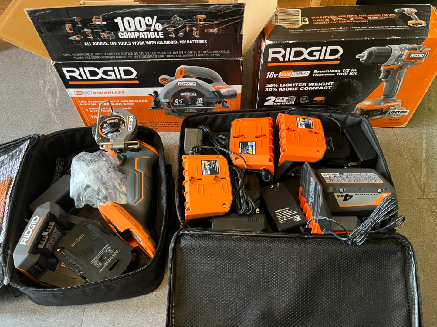 Ridgid 18V SubCompact Brushless Tools