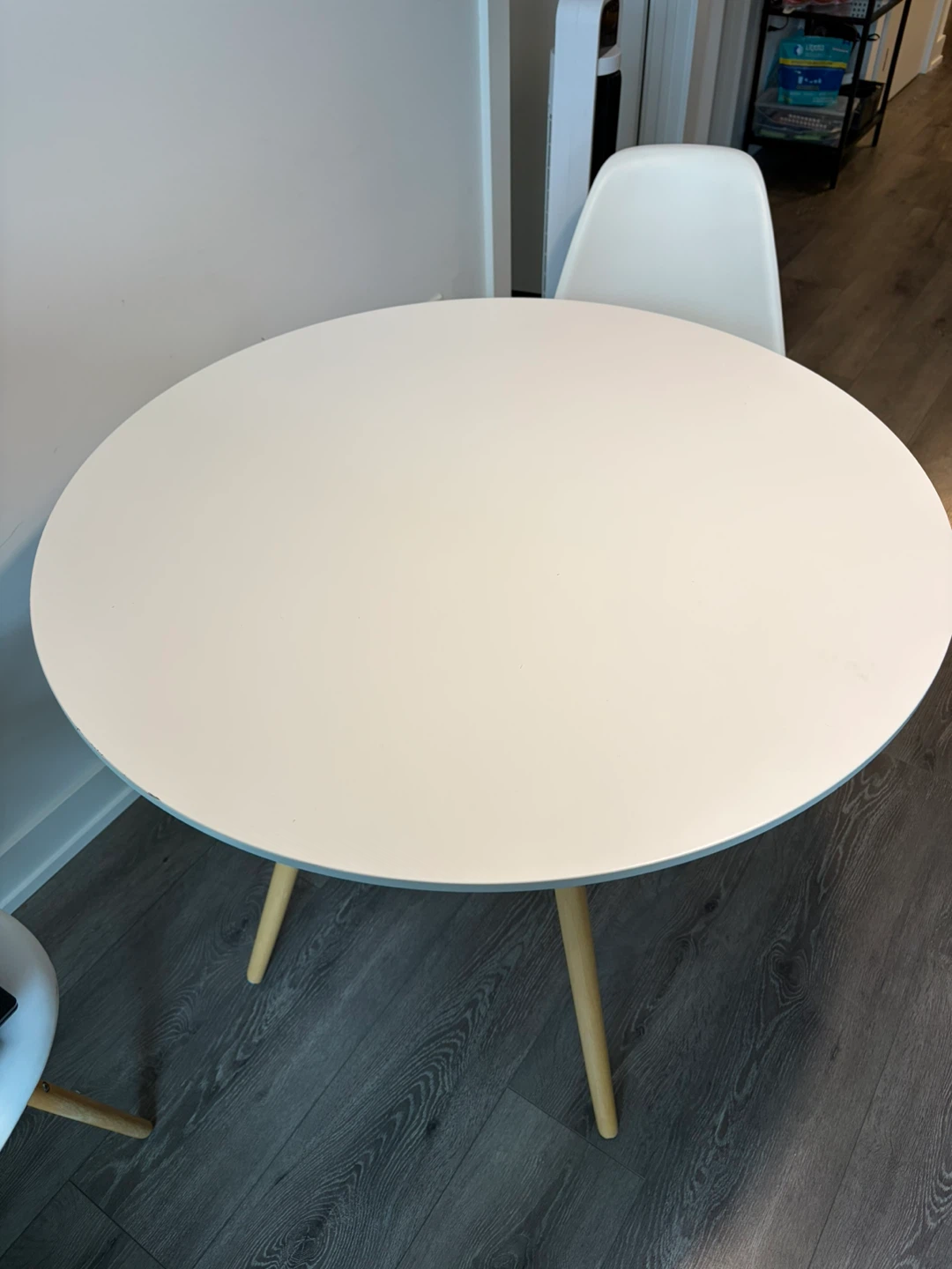 Round Dining Table - White
