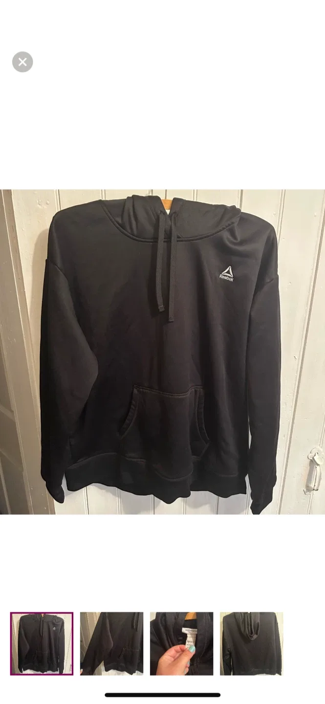 Reebok Black Hoodie - Size XL thumbnail