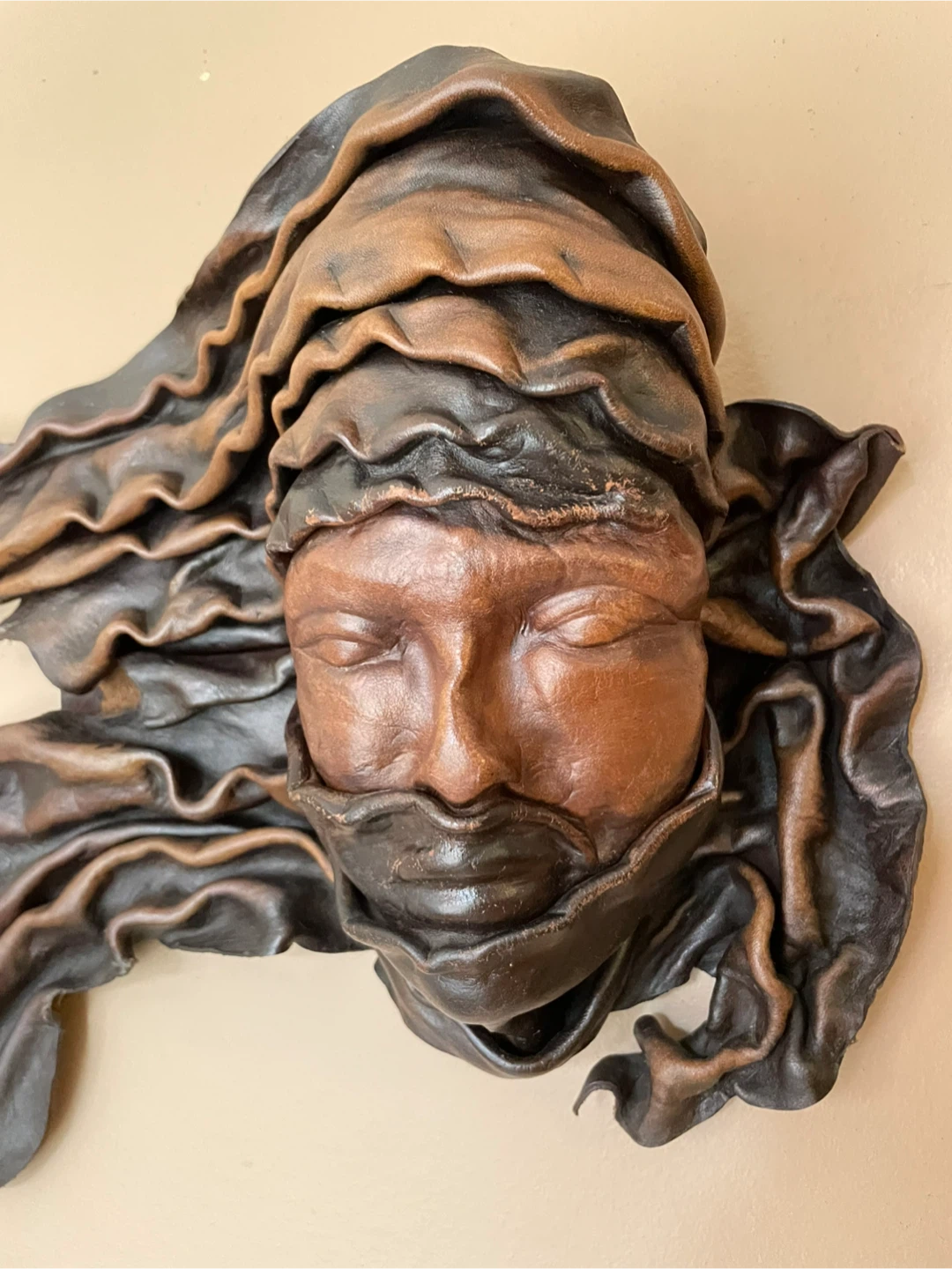 Leather Wall Art Sculpture - photo 2