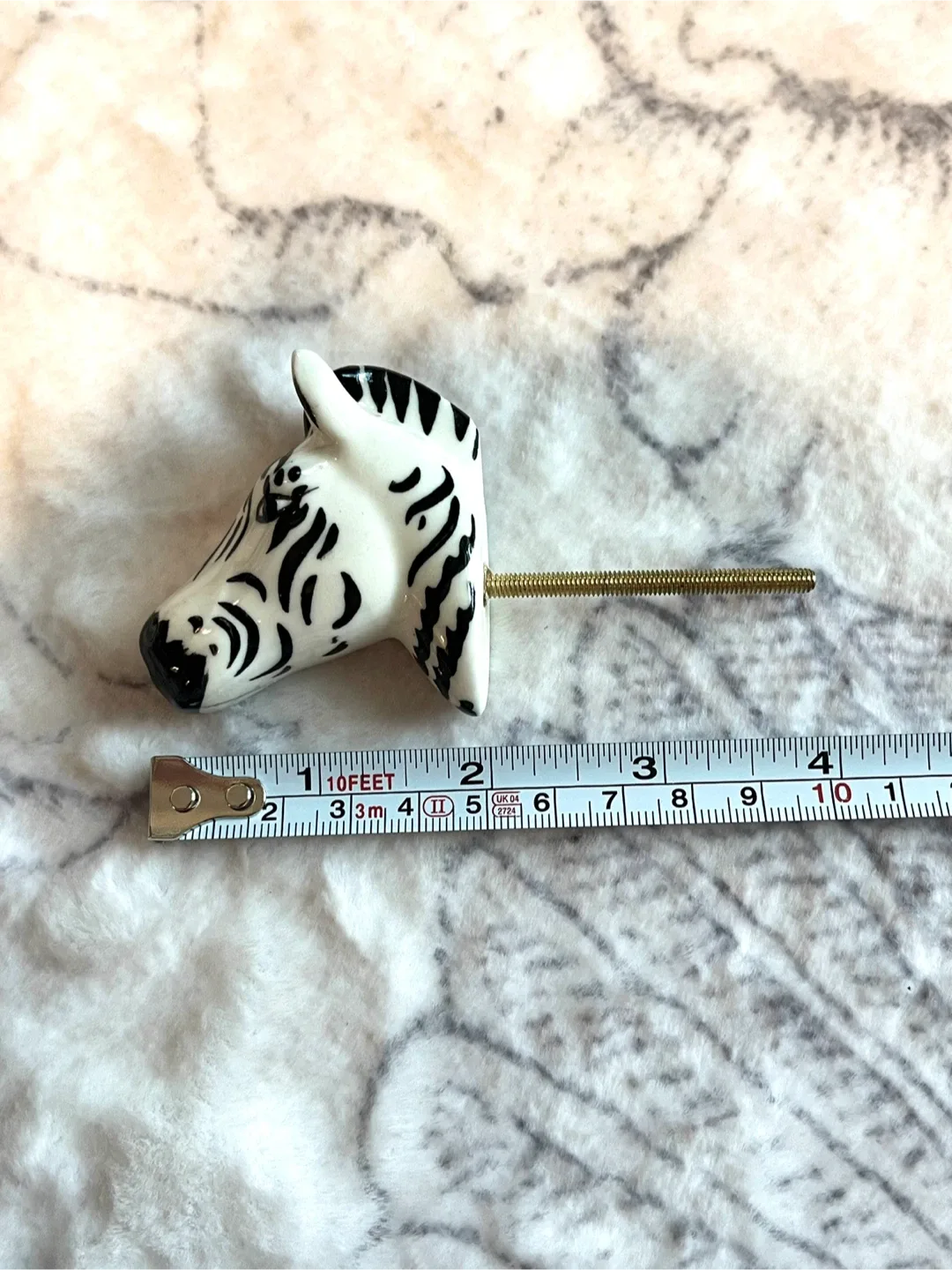 Set of 4 Zara Home Zebra Cabinet Knobs – Ceramic image indicator(2)