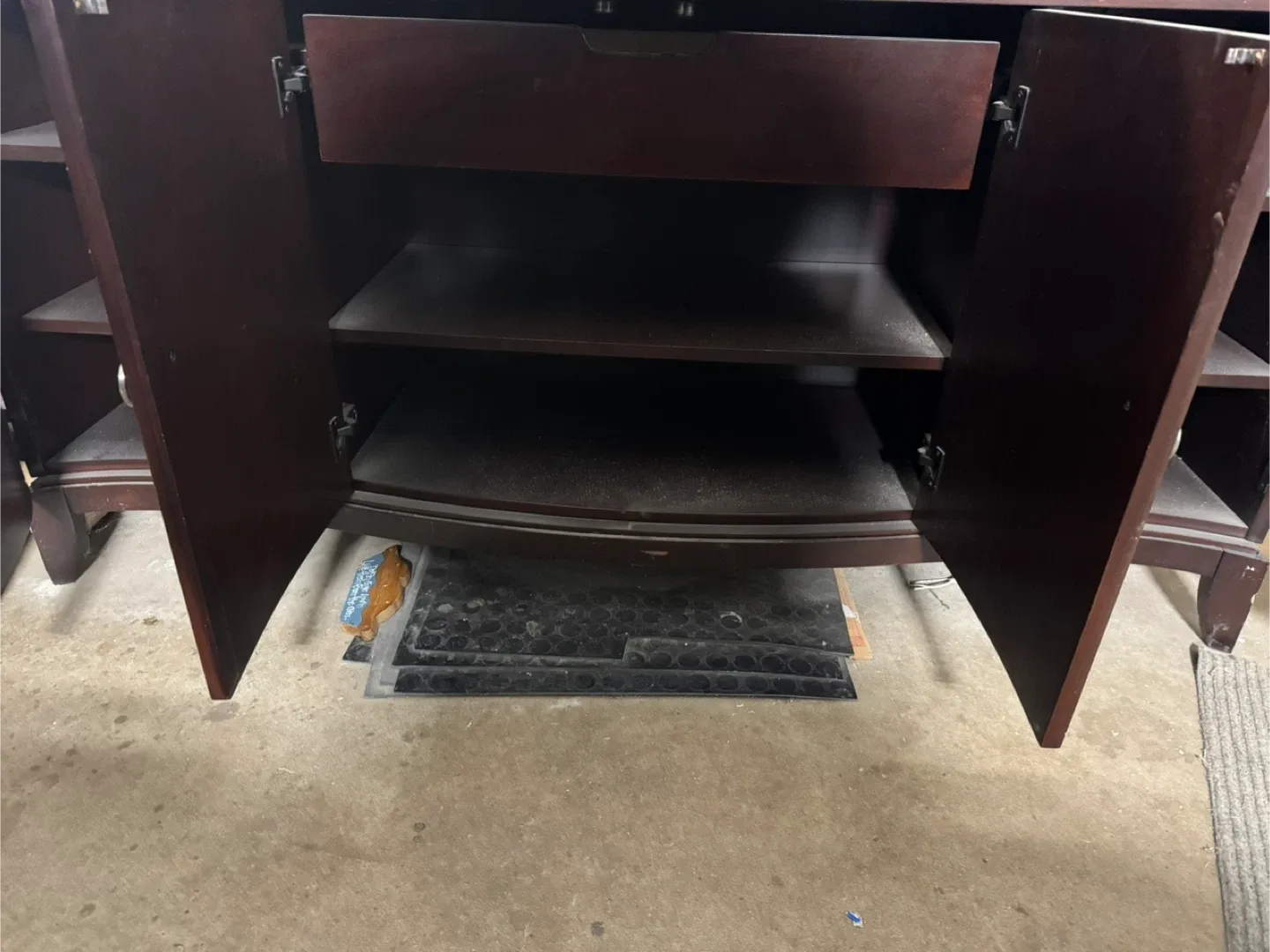 Dark Brown Wood Cabinet image indicator(2)