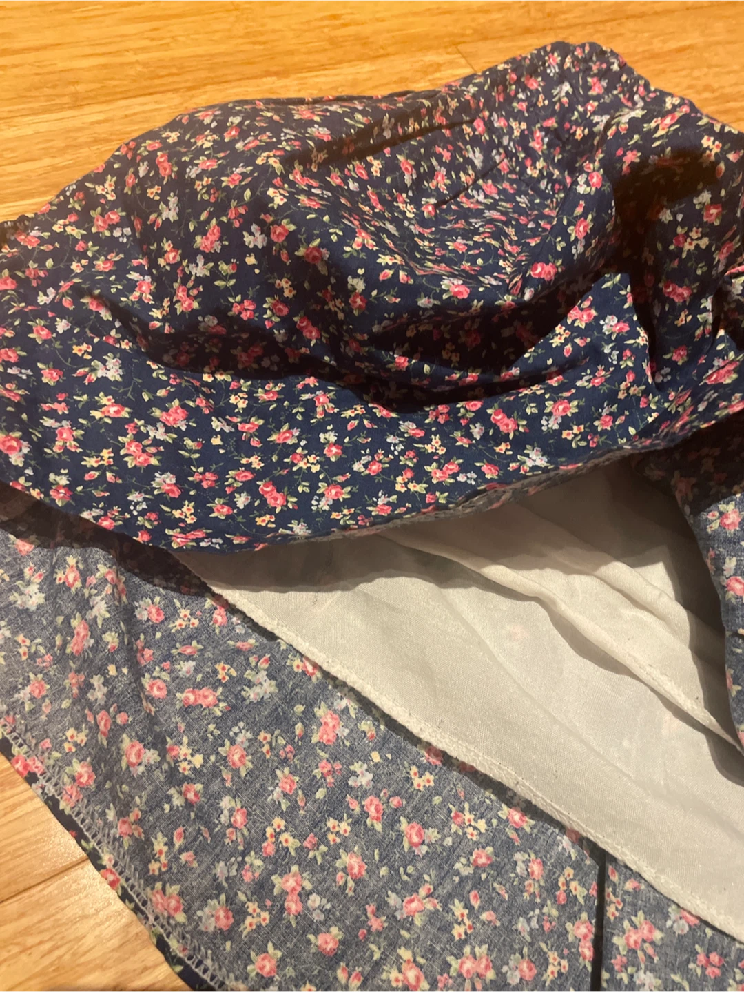 Floral Skirt - Navy Blue - photo 2
