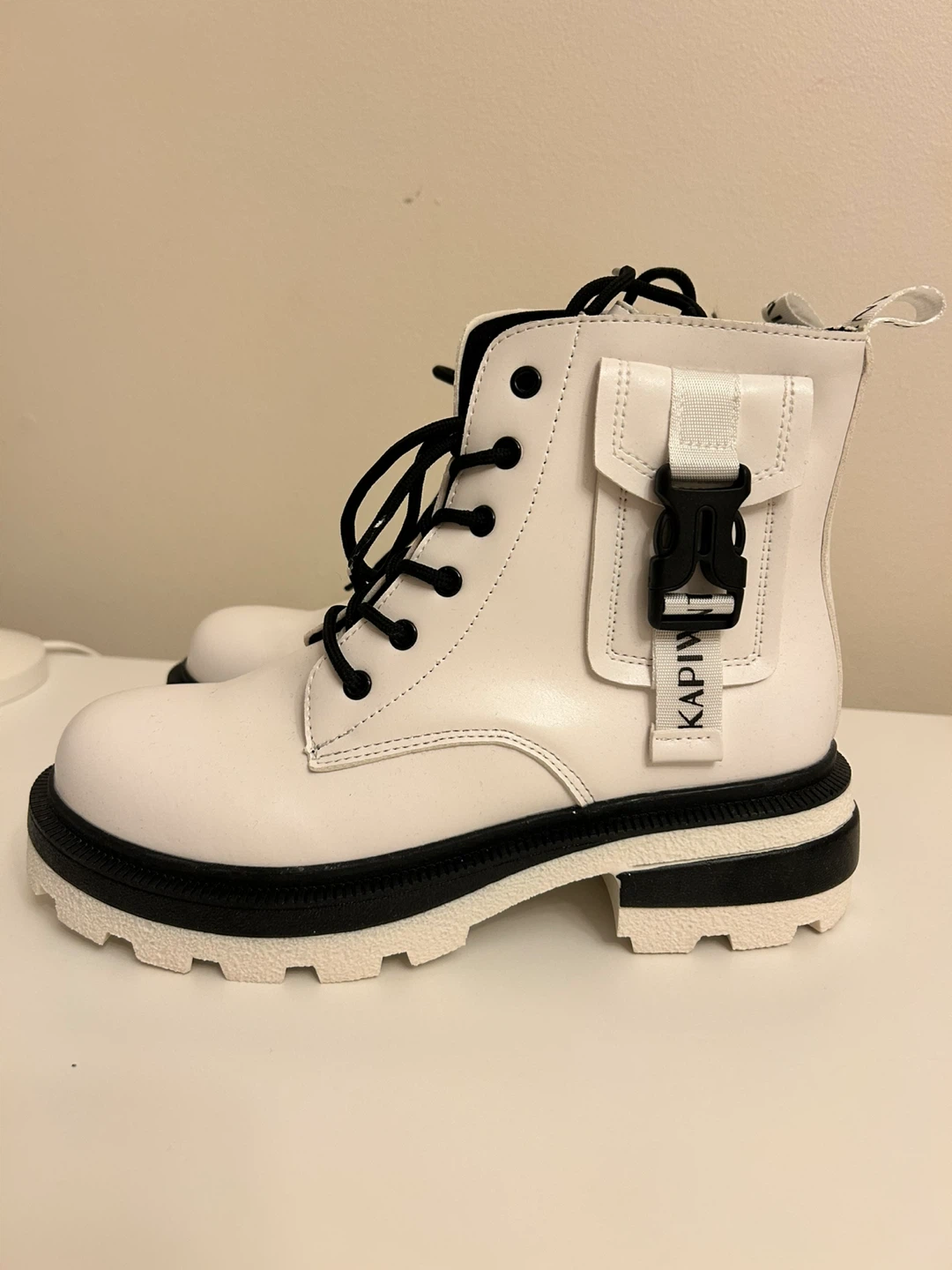 White Platform Boots - Size 40 - photo 4