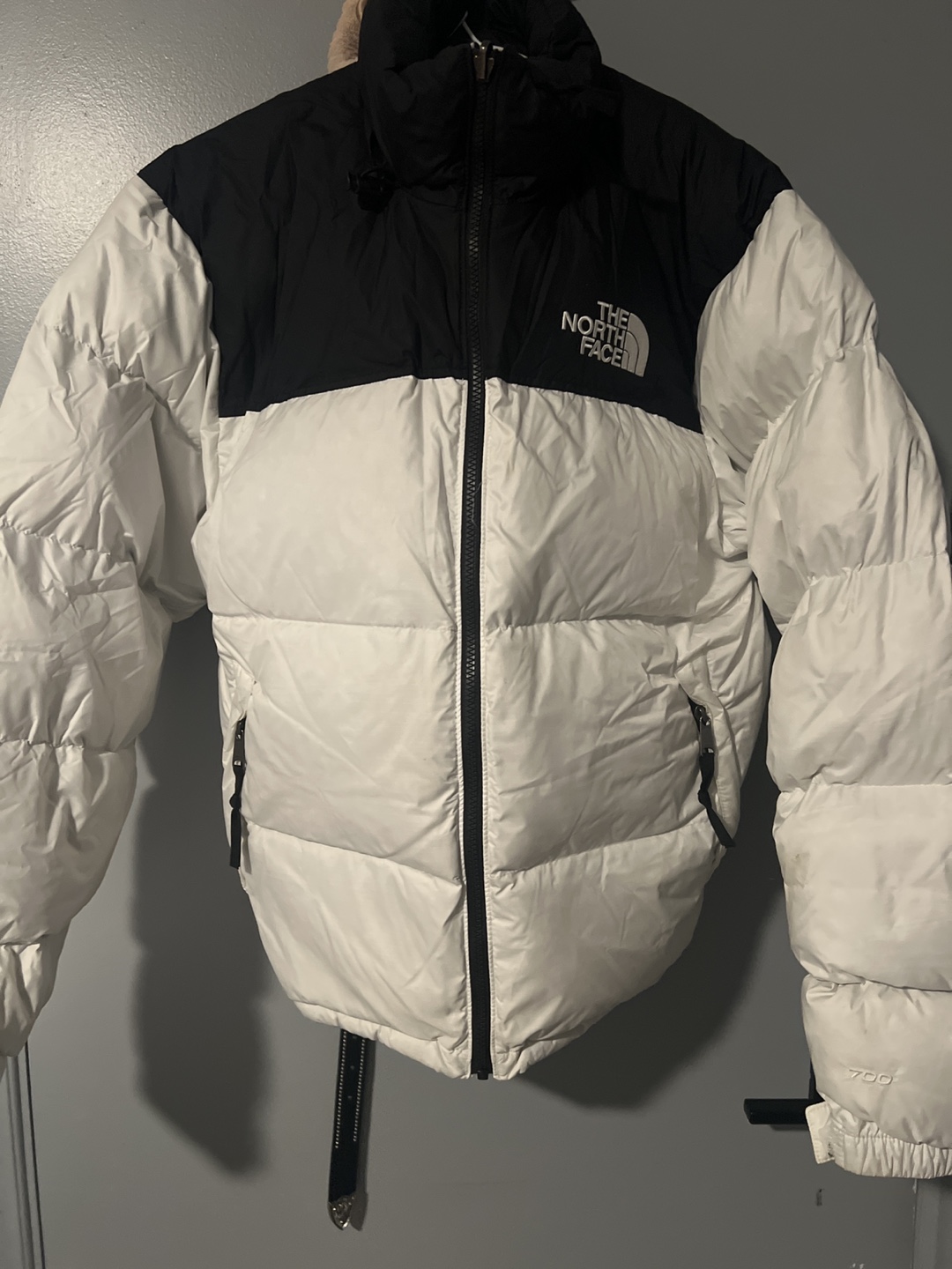 The North Face Puffer Jacket White & Black